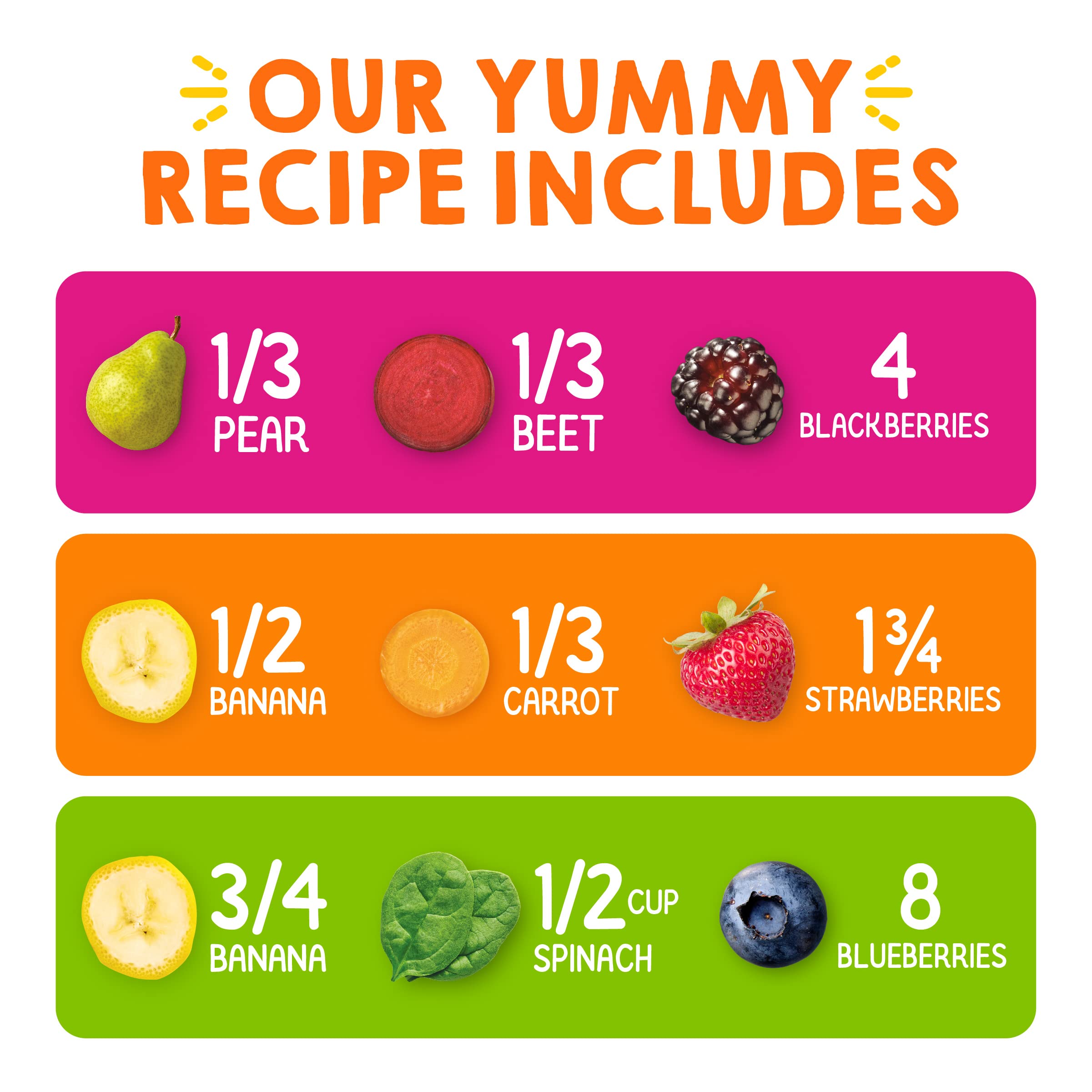 HAPPYTOT Organics Stage 4 Baby Food Pouches, Gluten Free, Vegan Snack, Super Bellies, Fruit & Veggie Puree, Variety Pack, 4 Ounce (Pack of 16), Amazon Exclusive