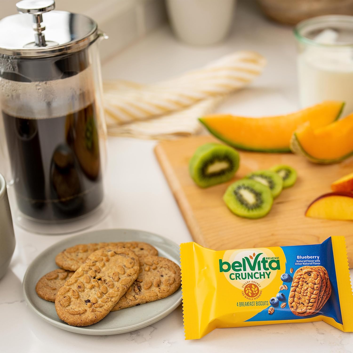 belVita Breakfast Bars Biscuits Variety Pack, 4 Flavors, 30 Total Packs, 6 Boxes (4 Biscuits Per Pack)