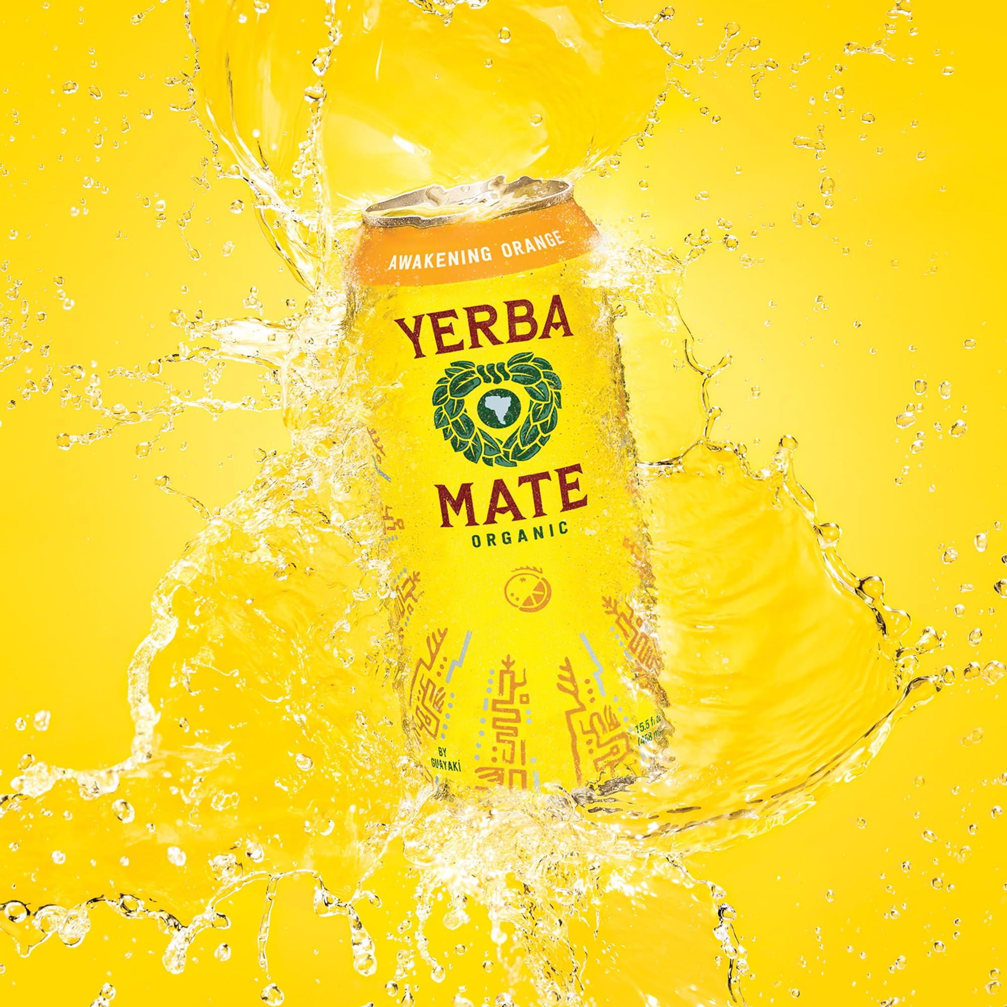 Yerba Madre Organic Yerba Mate, Enlighten Mint, 150mg Natural Caffeine, Energy Drink Alternative, No Jitters or Crash, 15.5 Oz Cans (Pack of 12)