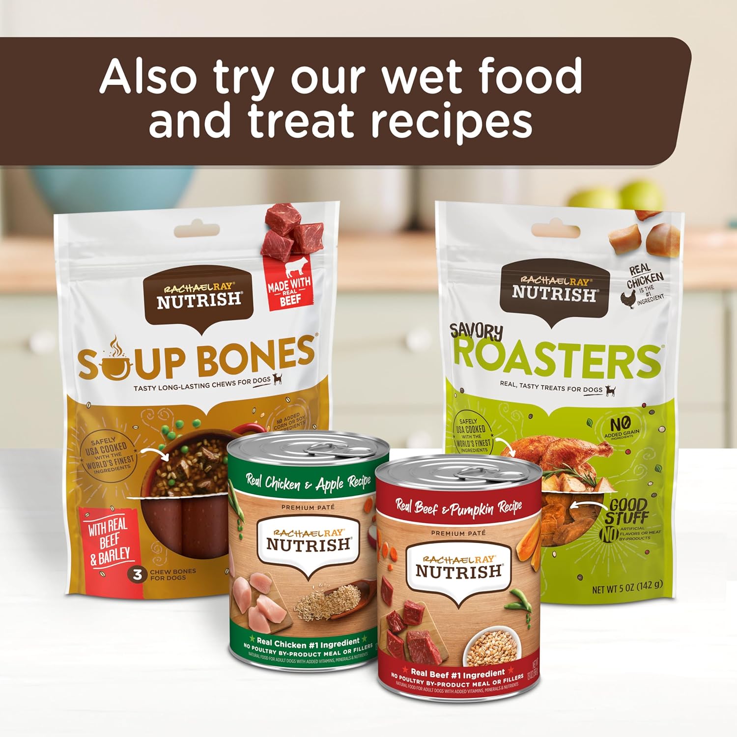 Rachael Ray Nutrish Dish Dry Dog Food Beef & Brown Rice Recipe With Veggie & Fruit Blend, 23 lb. Bag