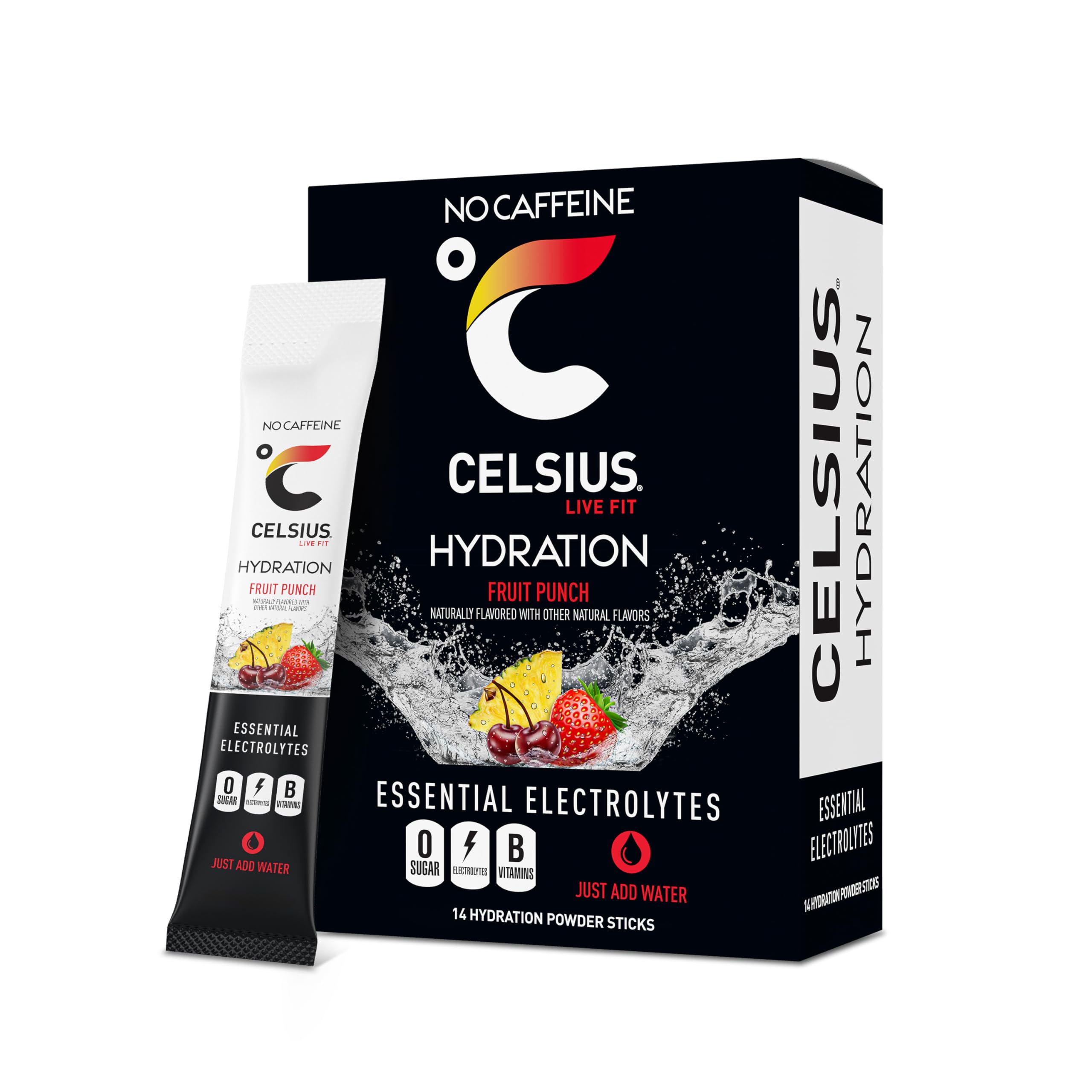Celsius Hydration™ Blue Razz, Sugar Free Electrolyte Hydration Drink Mix (Pack of 14)