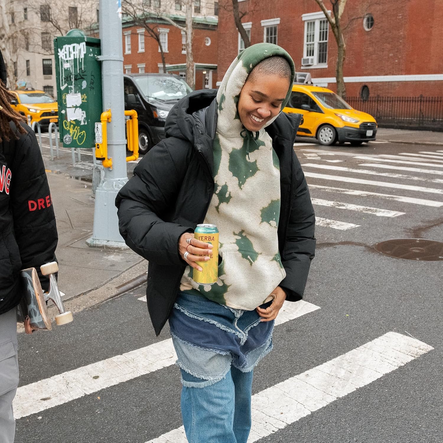 Yerba Madre Organic Yerba Mate, Enlighten Mint, 150mg Natural Caffeine, Energy Drink Alternative, No Jitters or Crash, 15.5 Oz Cans (Pack of 12)