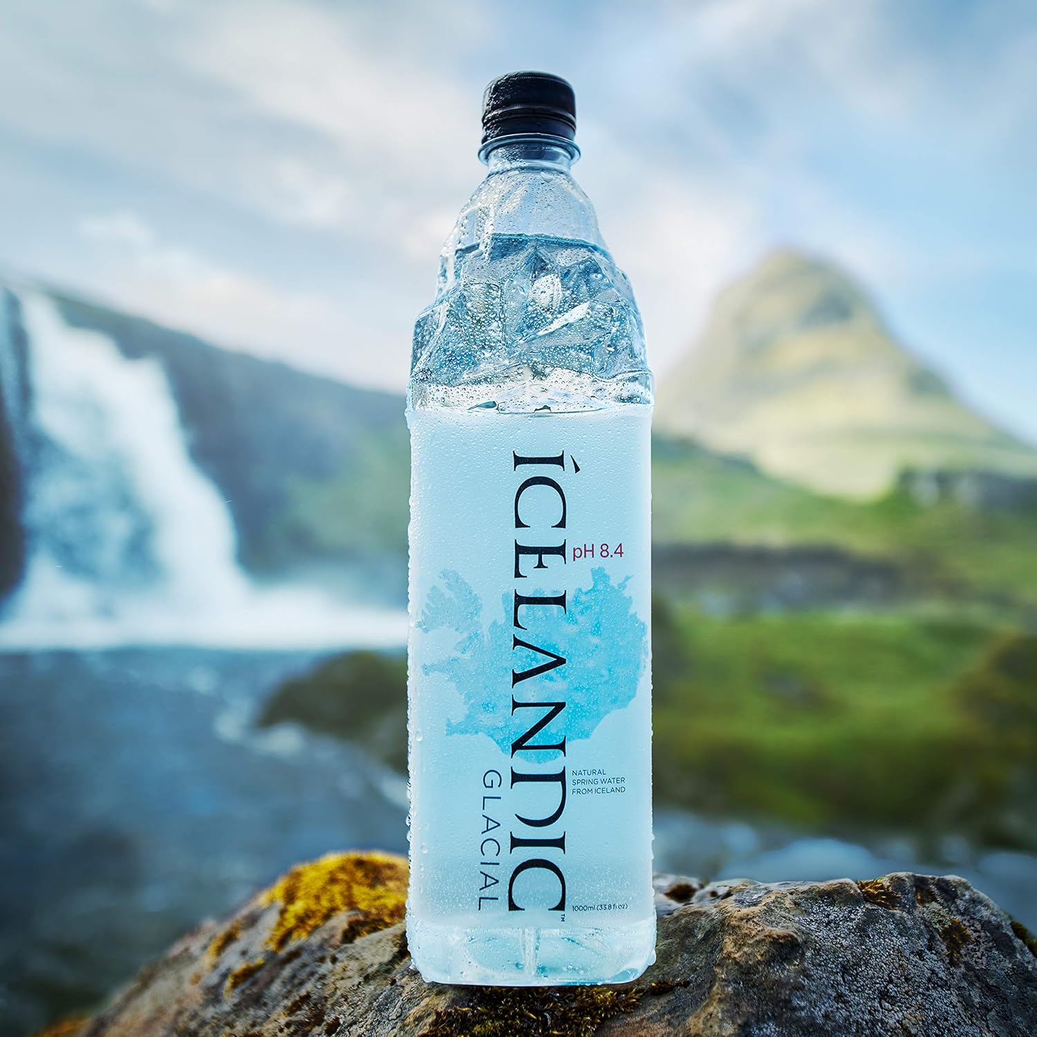 Icelandic Glacial Natural Spring Alkaline Water, 33.81 Fl Oz (Pack of 12), 405.6 Fl Oz
