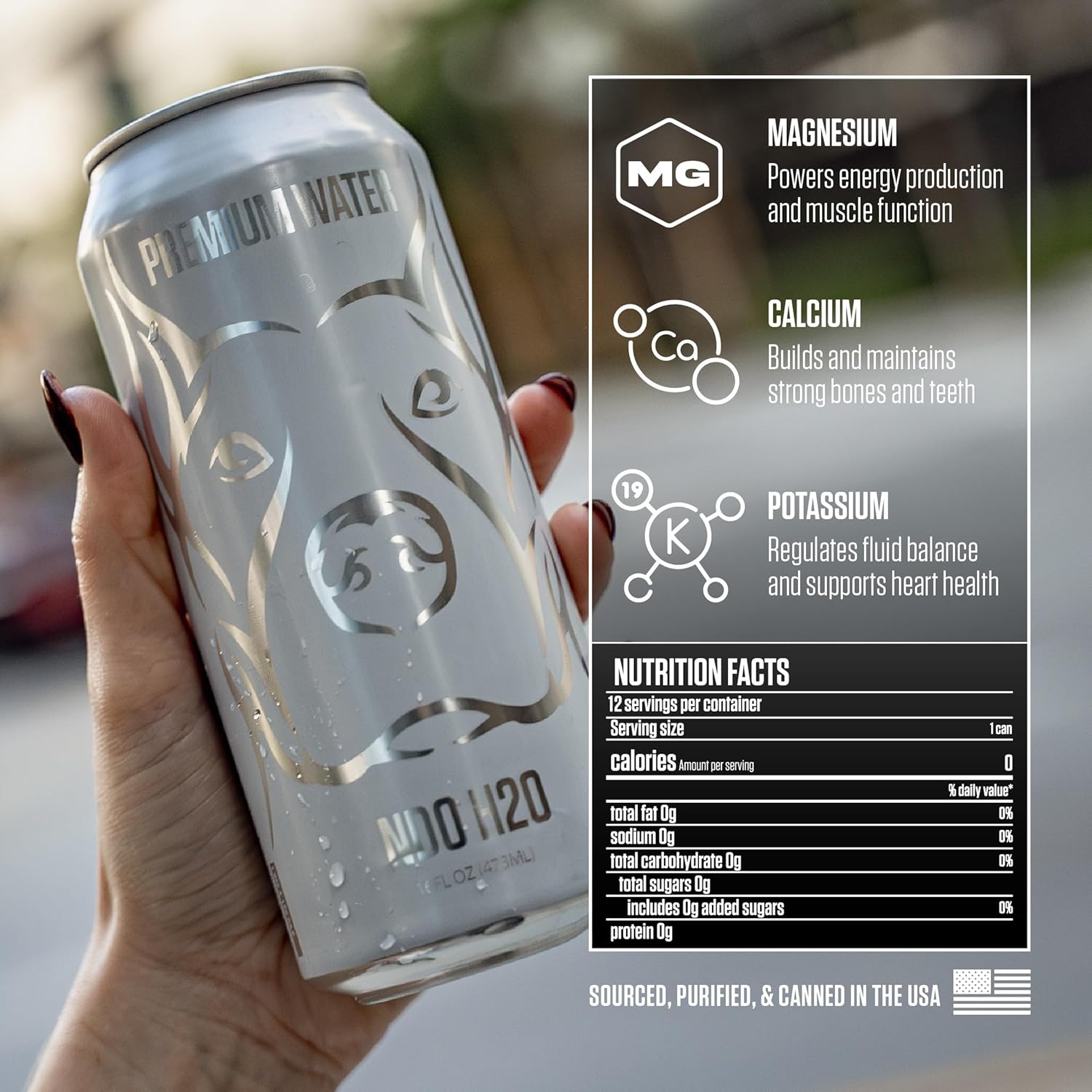 NO DAYS OFF Premium Water - 12 Pack, 16 fl oz, Still - 8.1pH Alkaline Ultra-Purified Reverse Osmosis with Electrolytes & Minerals - Calcium, Magnesium, Potassium - BPA-free 100% Recyclable Cans