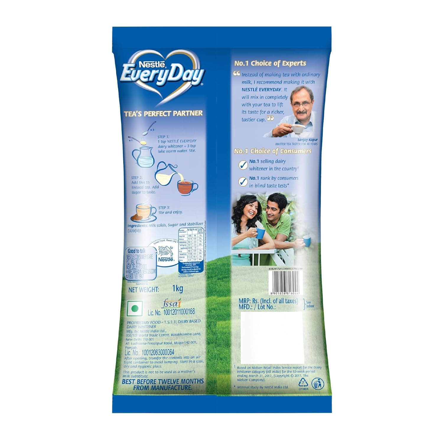 Nestle Everyday Dairy Whitener, 1kg Pouch