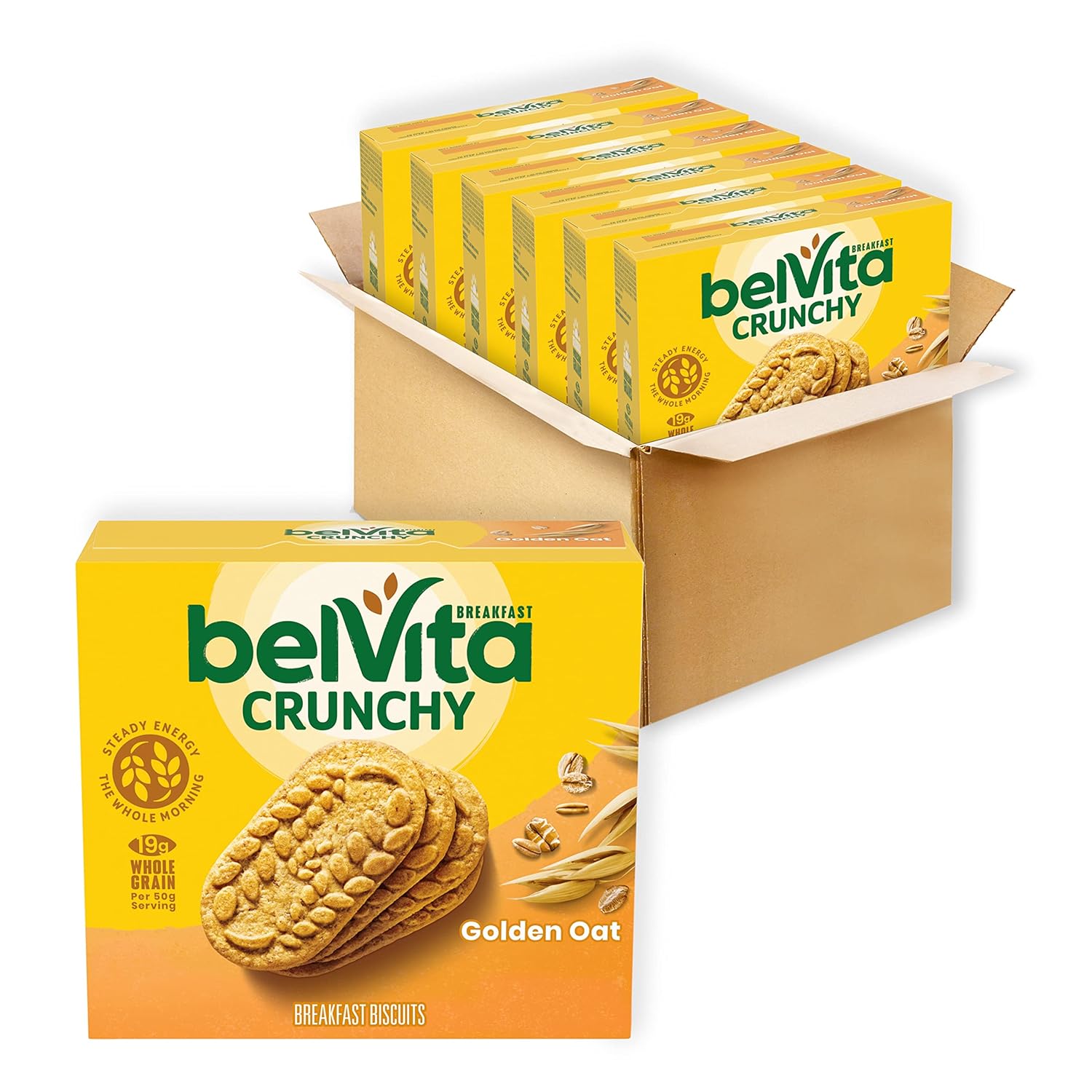 belVita Breakfast Bars Biscuits Variety Pack, 4 Flavors, 30 Total Packs, 6 Boxes (4 Biscuits Per Pack)