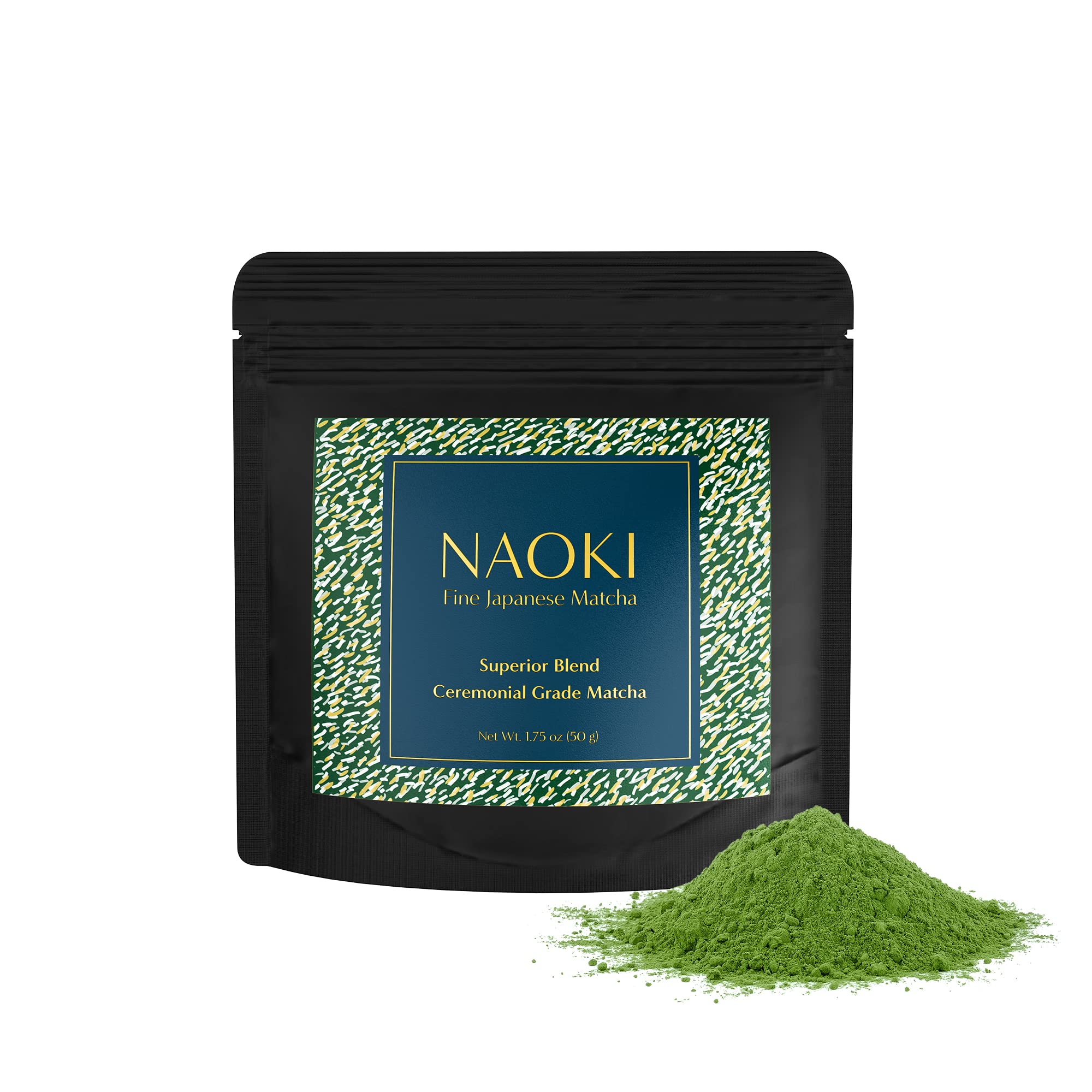 Naoki Matcha Superior Ceremonial Blend – Authentic Japanese First Harvest Ceremonial Grade Matcha Green Tea Powder from Uji, Kyoto (40g / 1.4oz)