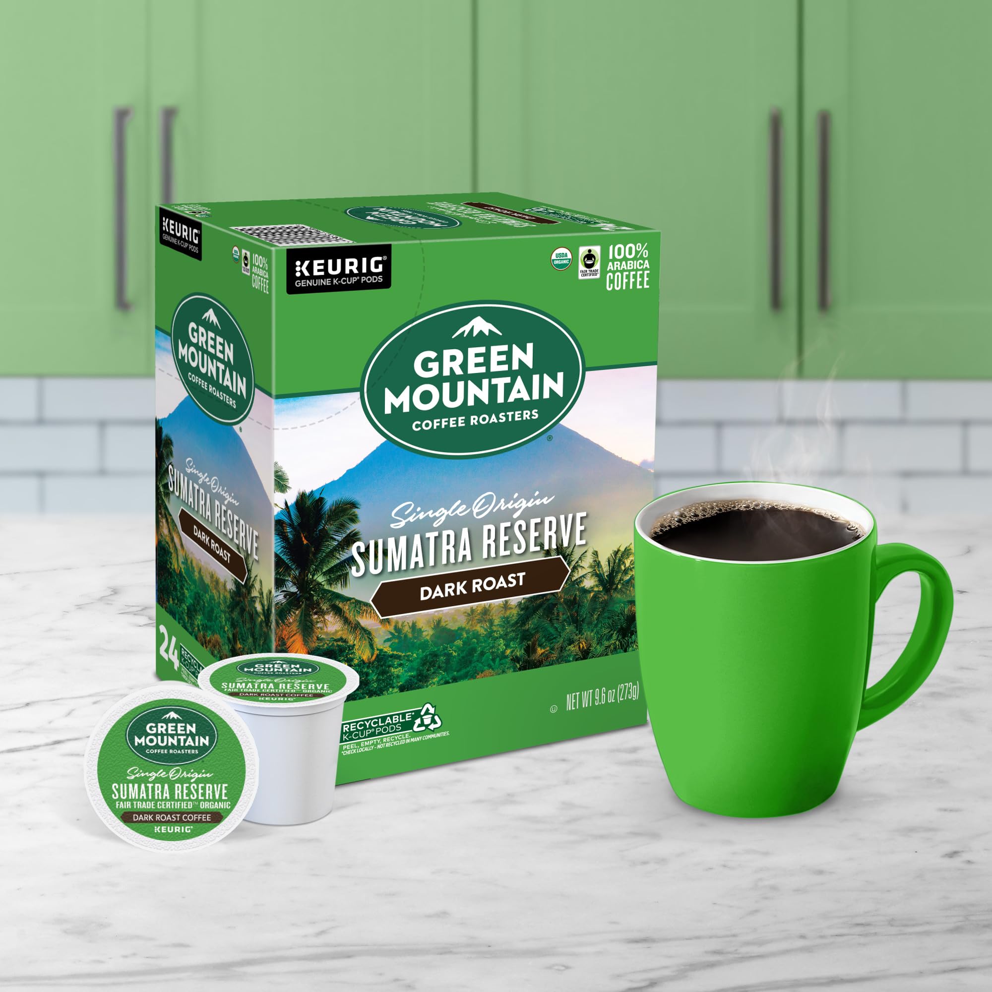 Green Mountain Coffee Roasters Dark Magic Keurig Single-Serve K-Cup Pods, Dark Roast Coffee, 72 Count