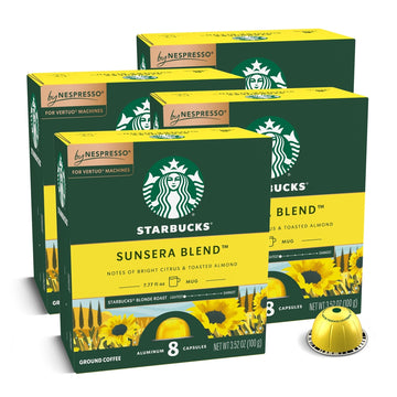 Starbucks by Nespresso Vertuo, Pike Place, Medium Roast Coffee 32-count Coffee Pods, Brews 7.8 oz.