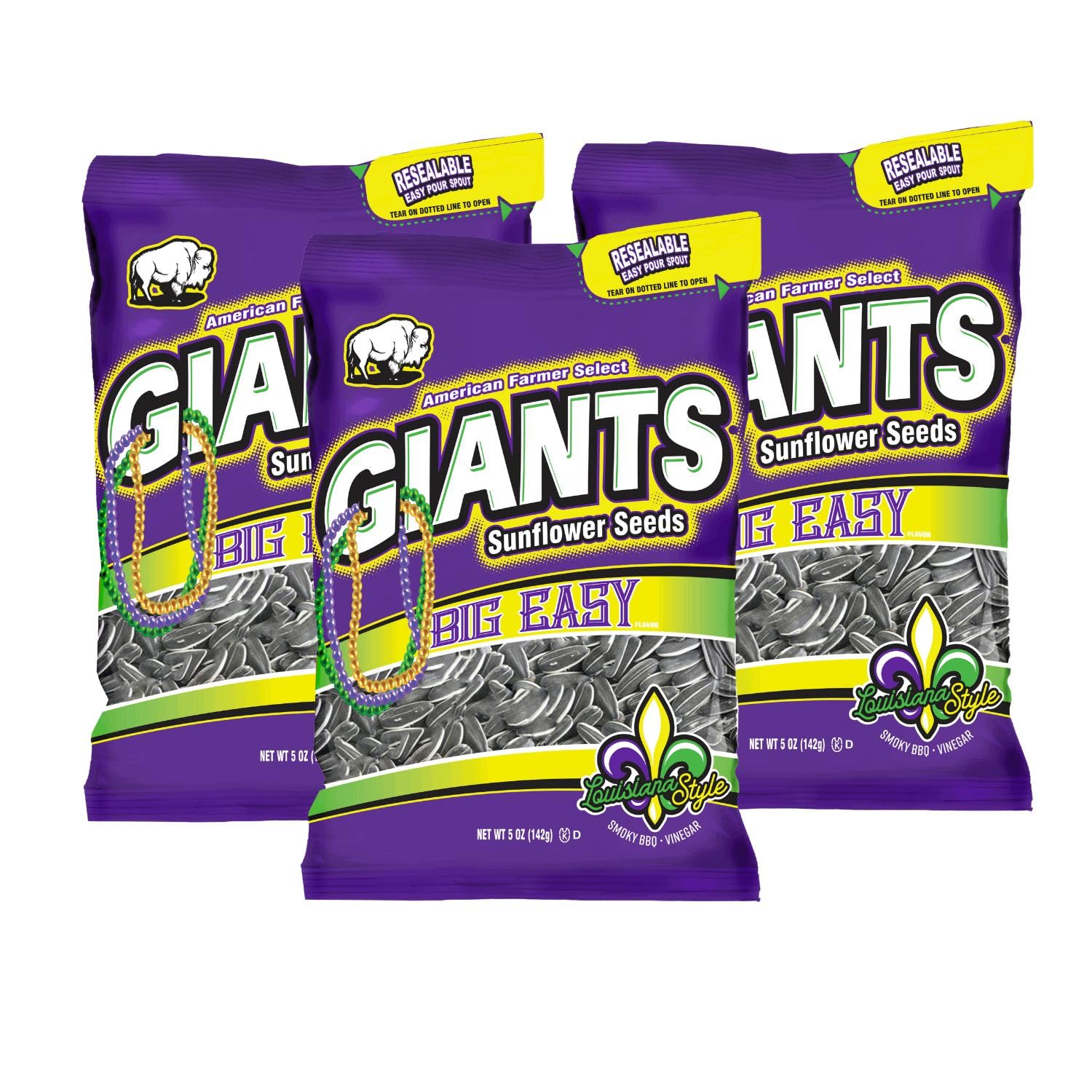 GIANTS Original Sunflower Seeds - Sunflower Seeds to Eat, Sunflower Seeds Bulk, Lightly Salted Sunflower Seeds for Eating, High Protein Snack - 5.75 oz Resealable Bags (Case of 12)