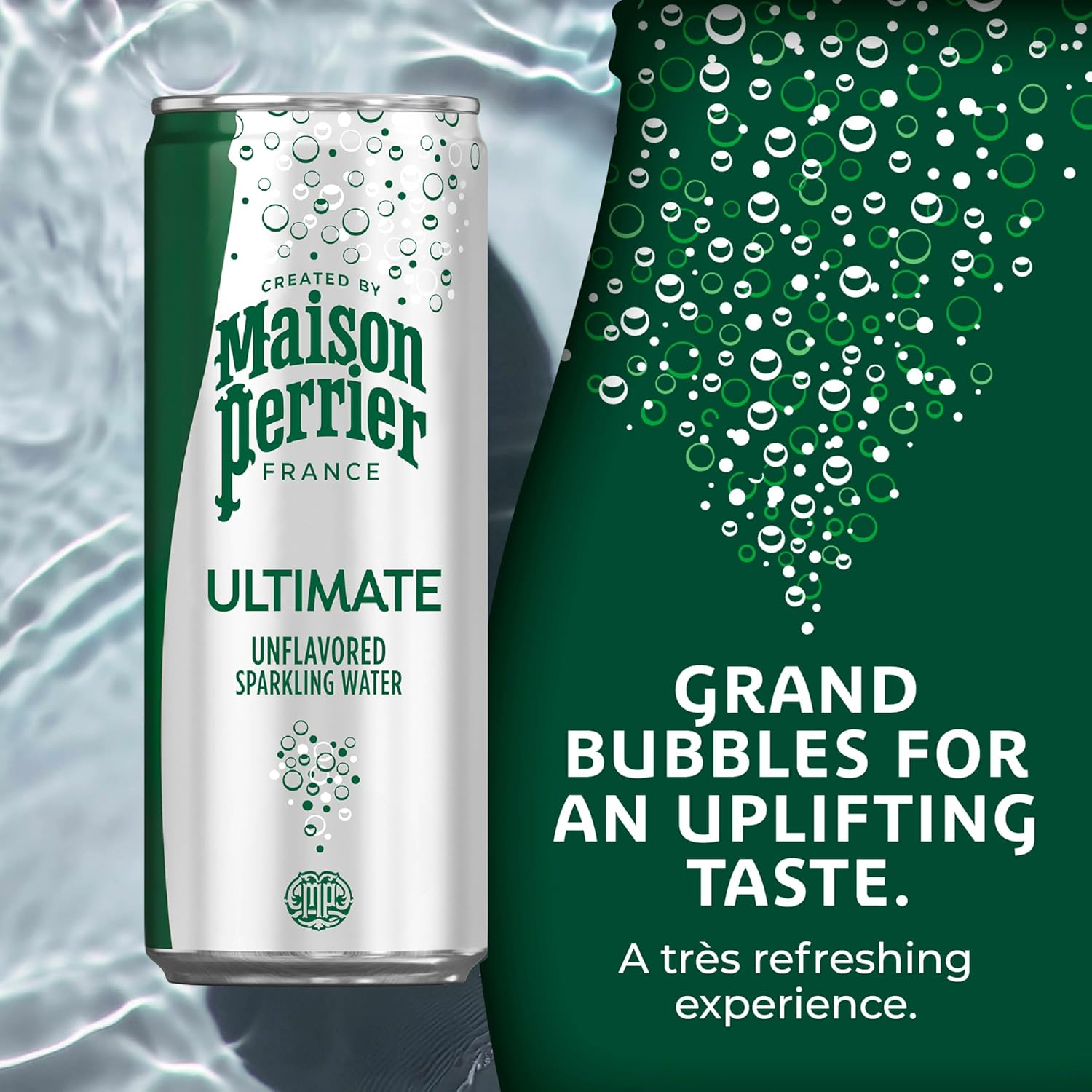 Maison Perrier Ultimate Sparkling Water, 11.15 Fl Oz Cans, 8 Count, 3 Pack