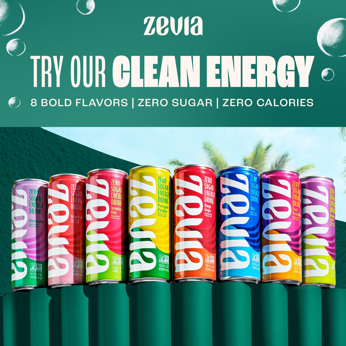 Zevia Zero Sugar Soda, Cola, 12 oz Cans (24-Pack) – Naturally Sweetened, Zero Calorie Sugar Free Soda - Non-GMO Project Verified, Gluten-Free, Vegan