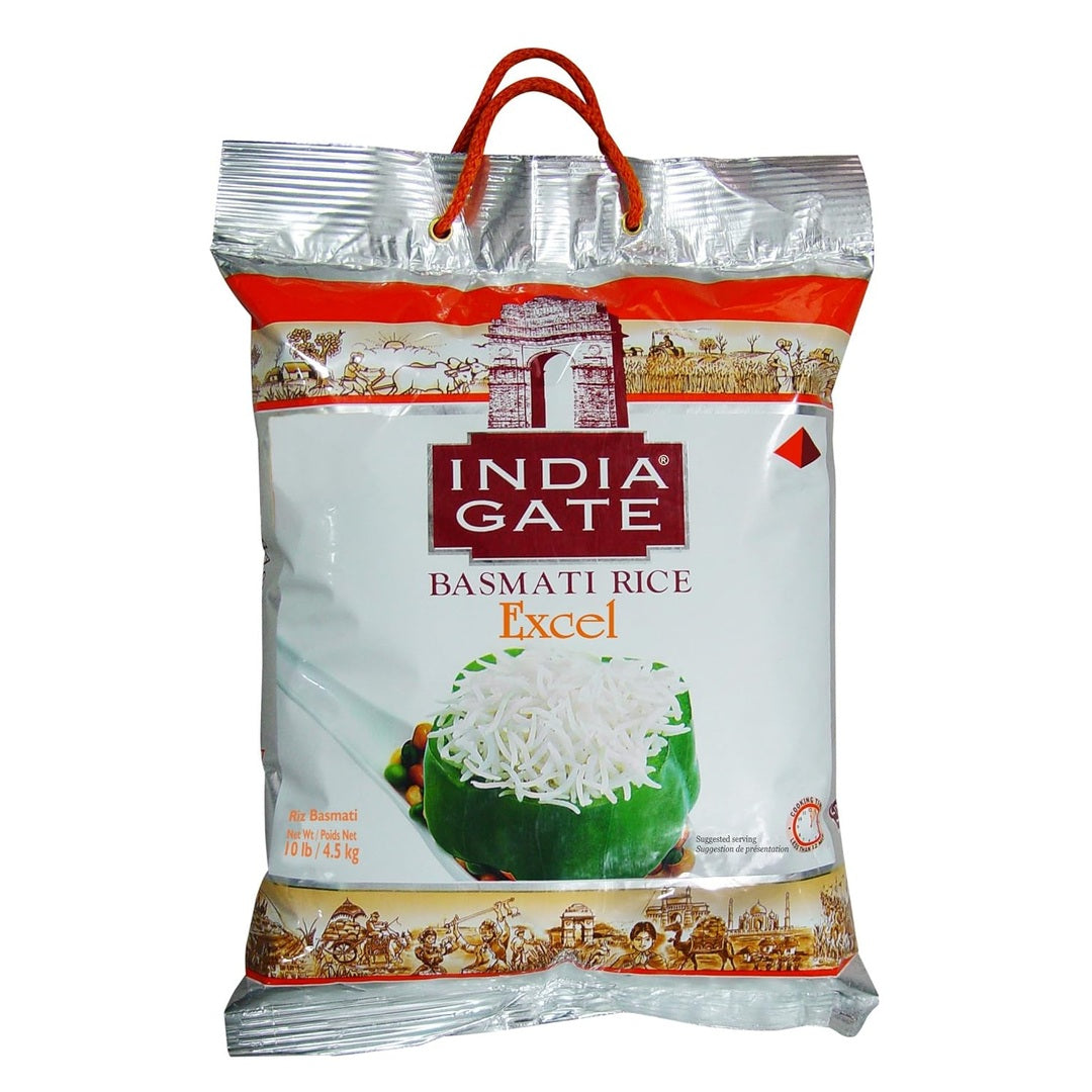 India Gate - White Basmati XL Rice - Excel, 10 Pound