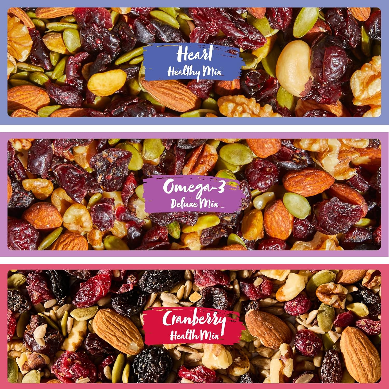 Nature's Garden Healthy Trail Mix Snack Pack - | Premium Nuts and Seeds | Delicious Healthy Trail Mix Snack - Food Allergy Free, 48 individual bags Net wt 57.6 0z