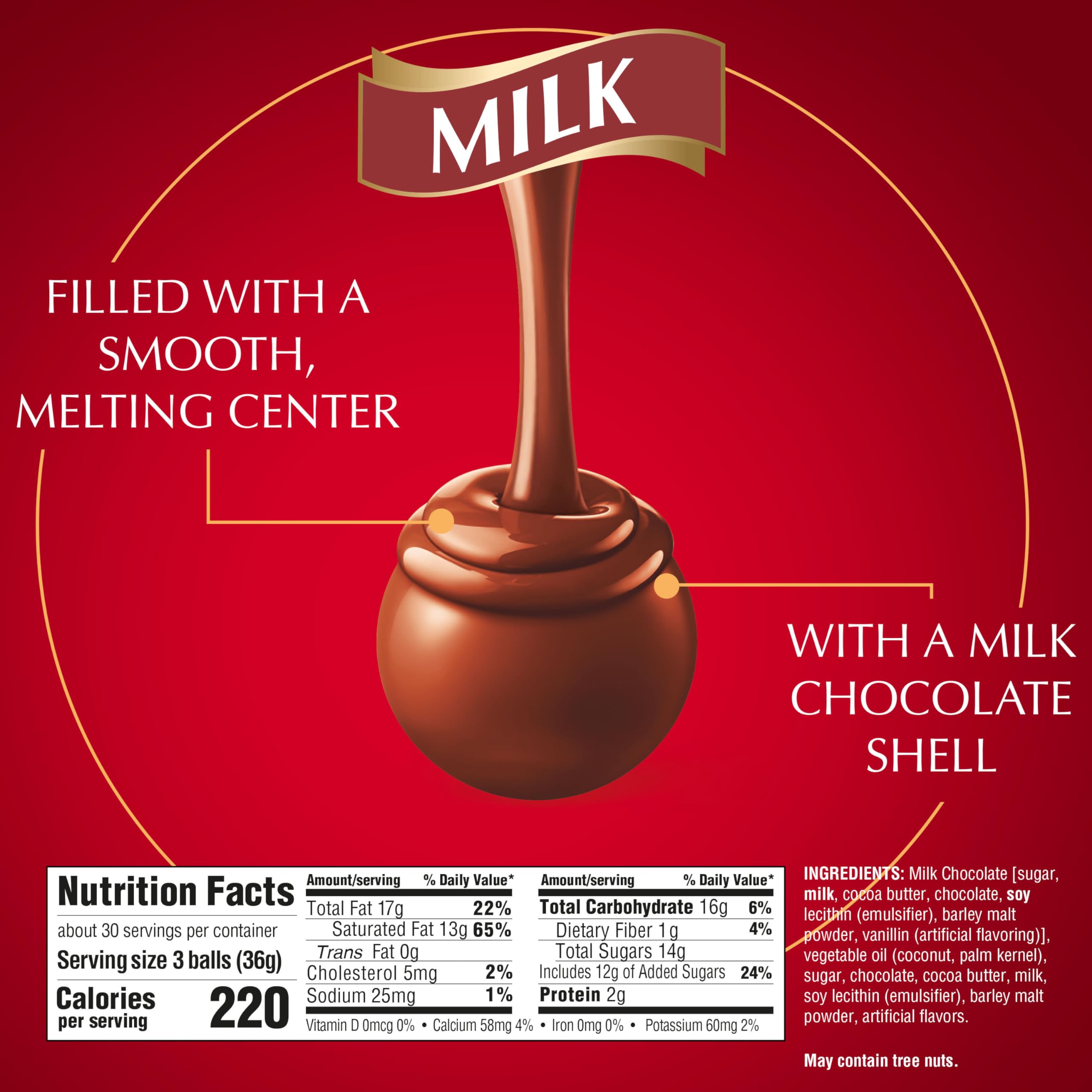 Lindt LINDOR Assorted Chocolate Truffles 90 Count Gift Box, Chocolate Candy with Smooth, Melting Truffle Center, 38.4 oz. Box