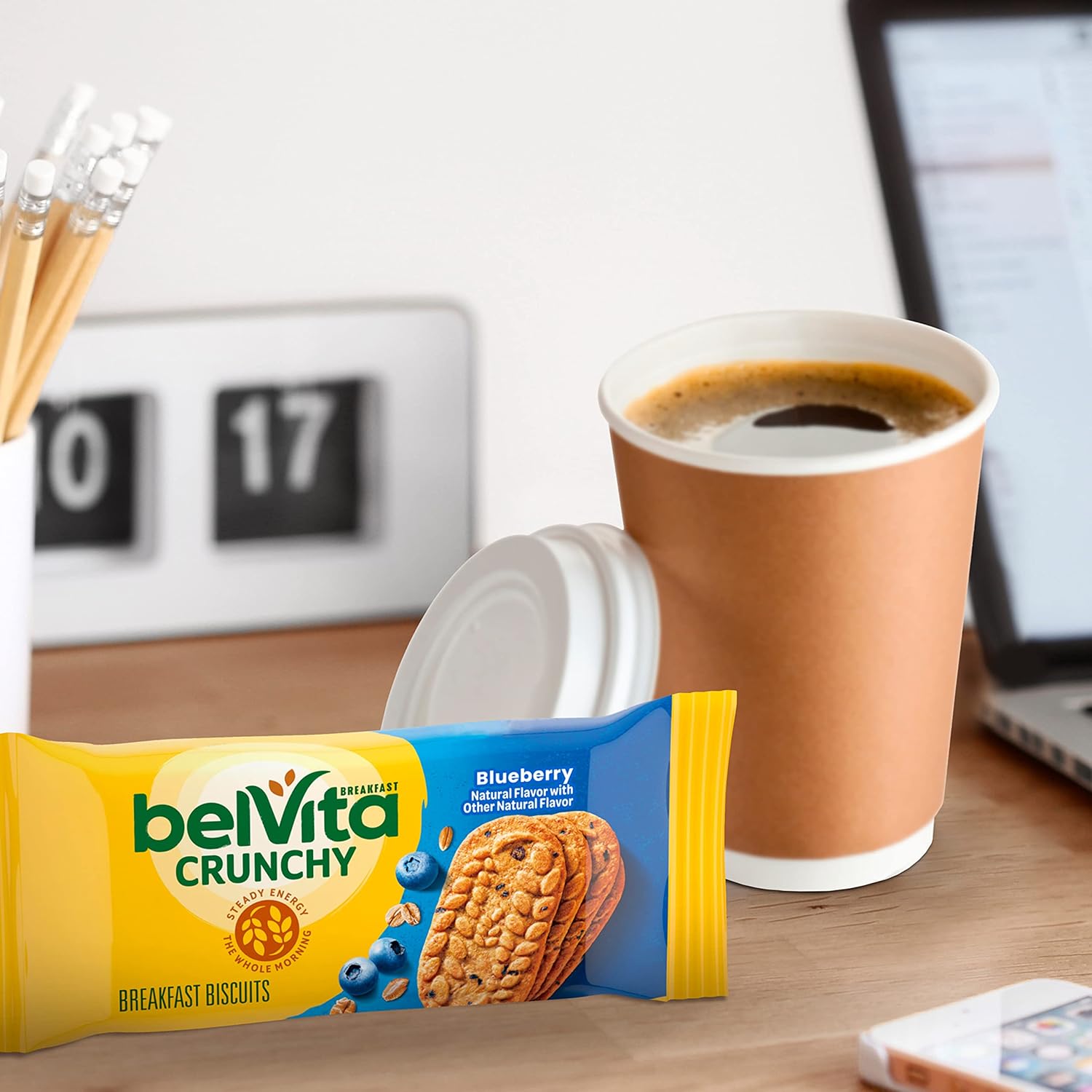 belVita Breakfast Bars Biscuits Variety Pack, 4 Flavors, 30 Total Packs, 6 Boxes (4 Biscuits Per Pack)