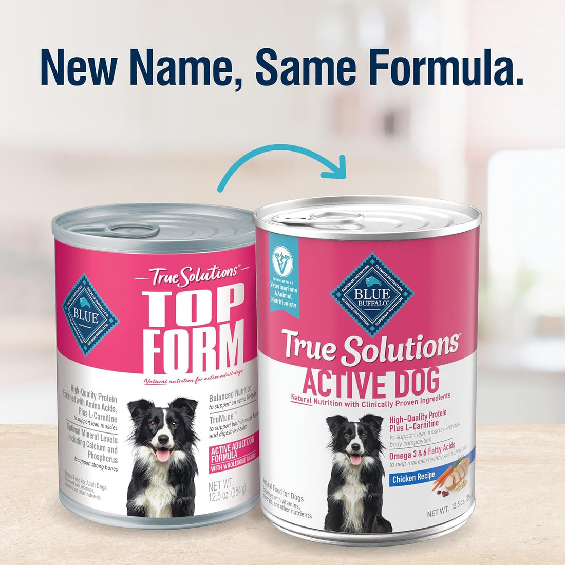 Blue Buffalo True Solutions Active Dog Wet Dog Food for Active Adult Dogs, Made with Natural Ingredients, Chicken, 12.5-oz. Cans (12 Count)