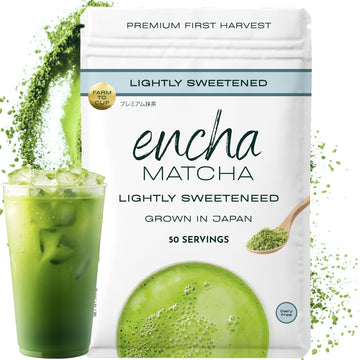 Encha Ceremonial Grade Matcha Powder - Organic First Harvest Japanese Matcha Green Tea, Matcha Tea From Uji, Japan (60g/2.12oz)