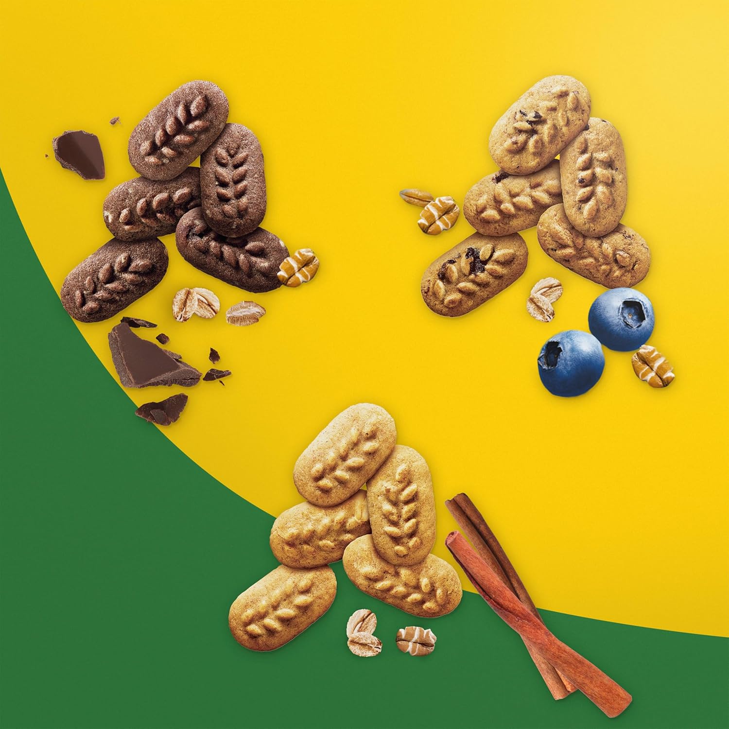 belVita Bite Size Snacks Variety Pack, Blueberry, Chocolate and Cinnamon Brown Sugar Crunchy Bites, 40 Snack Packs