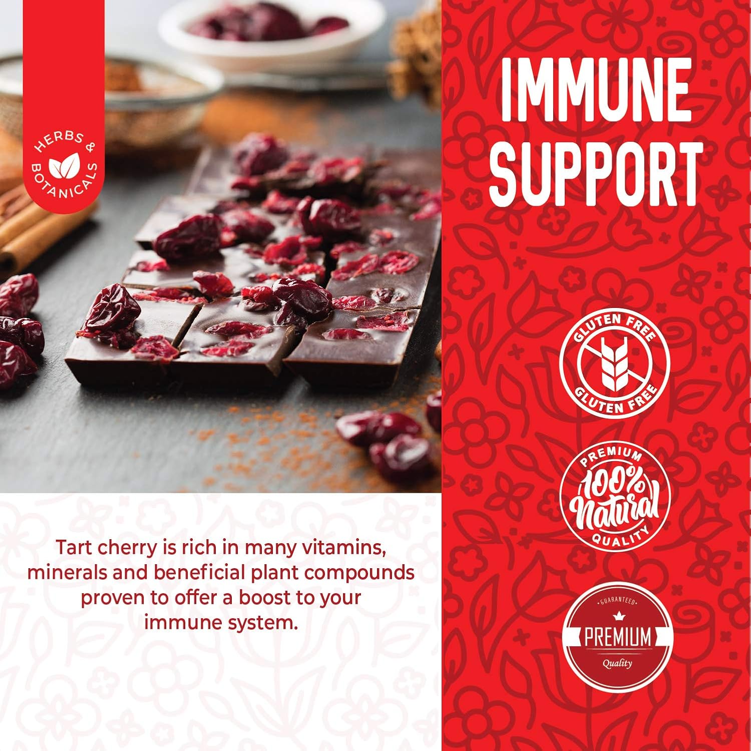 Herbaila Dried Cherries Tart Cherry, Montmorency Tart Cherries, Dried Sour Cherries Fresh, Montmorency Dried Tart Cherries, Dried Cherries, All-Natural Whole Sour Cherry (1lb)