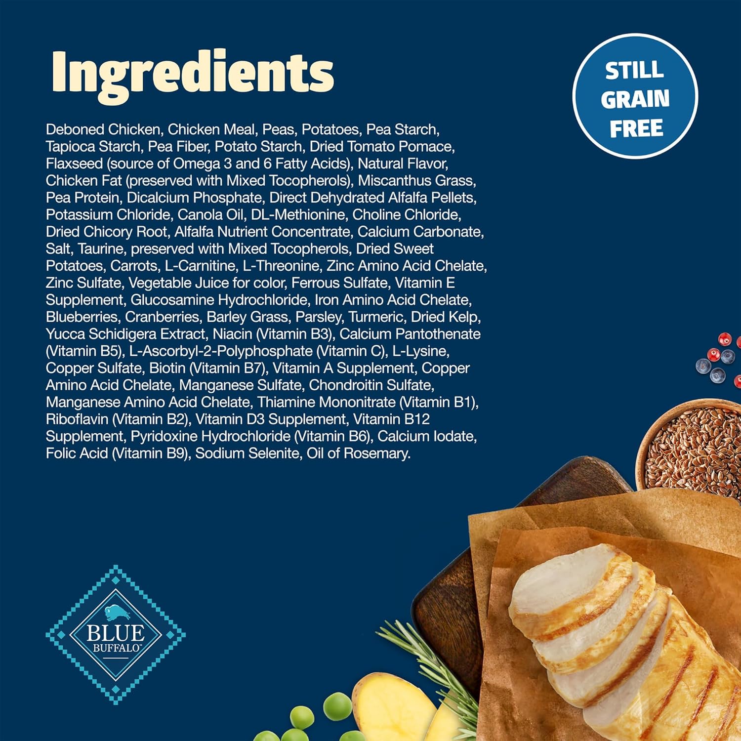 Blue Buffalo Freedom Grain-Free Healthy Weight Dry Dog Food, Complete & Balanced Nutrition for Adult Dogs, Made in The USA with Natural Ingredients, Chicken & Potatoes, 24-lb Bag