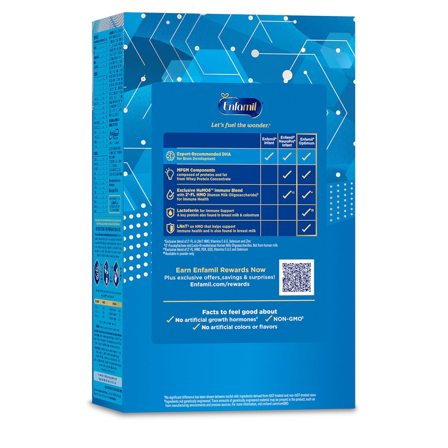 Enfamil Optimum (Enspire), Our Closest Formula to Breast Milk, Immune-Supporting Lactoferrin and Brain-Supporting DHA Baby Formula, Powder 30 Oz Refill, Pack of 4