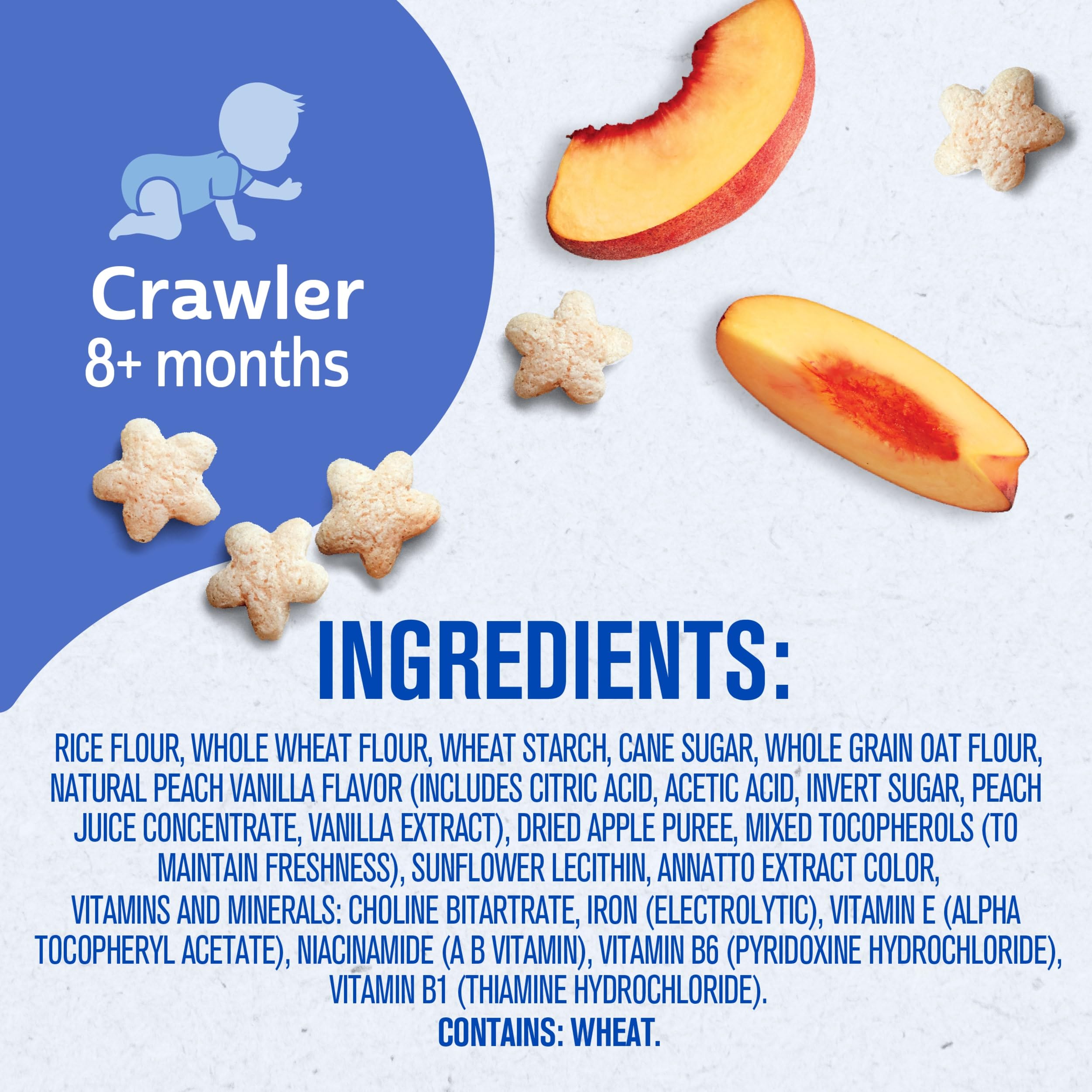 Gerber Baby Snacks Puffs, Blueberry, 1.48 Ounce (Pack of 6)