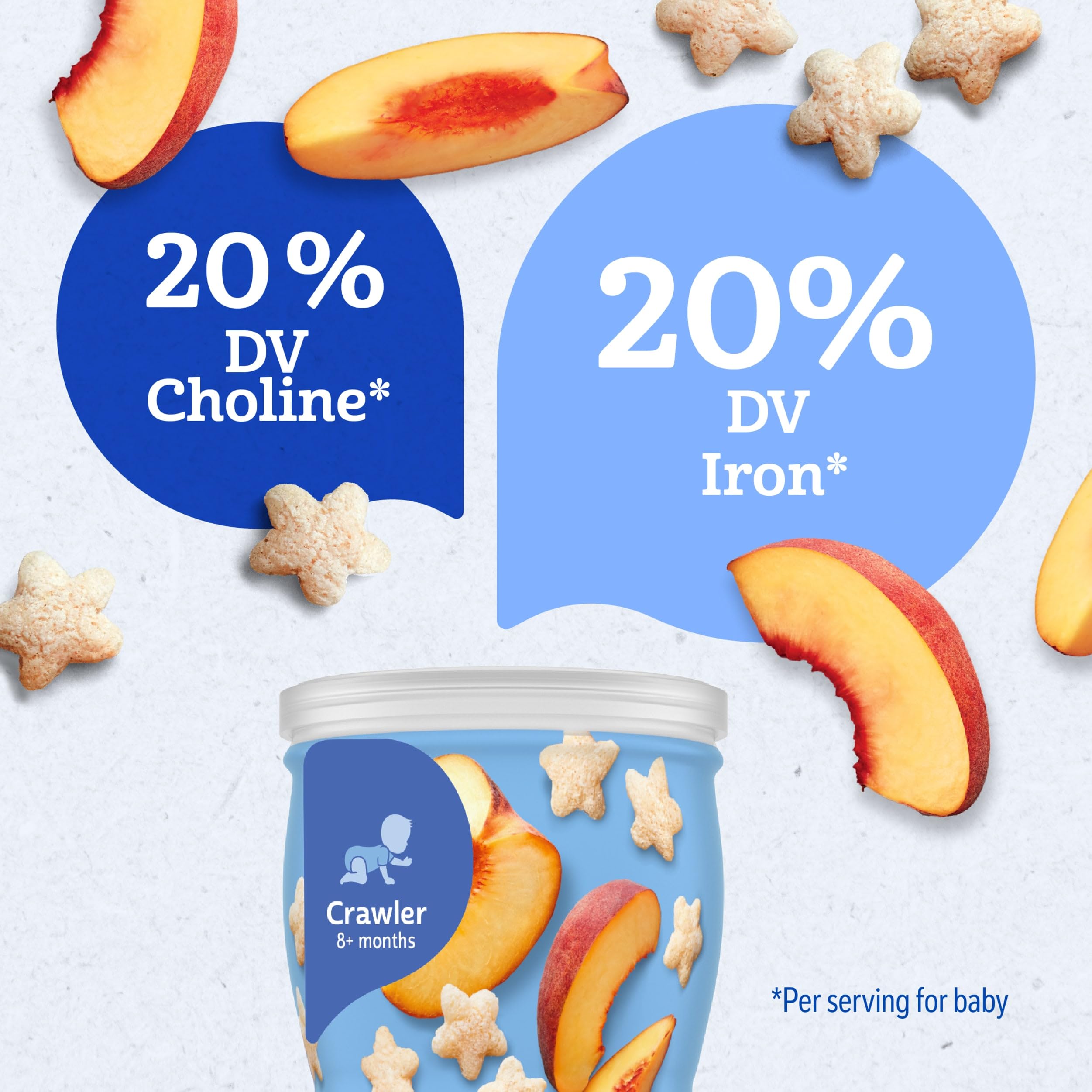 Gerber Baby Snacks Puffs, Blueberry, 1.48 Ounce (Pack of 6)