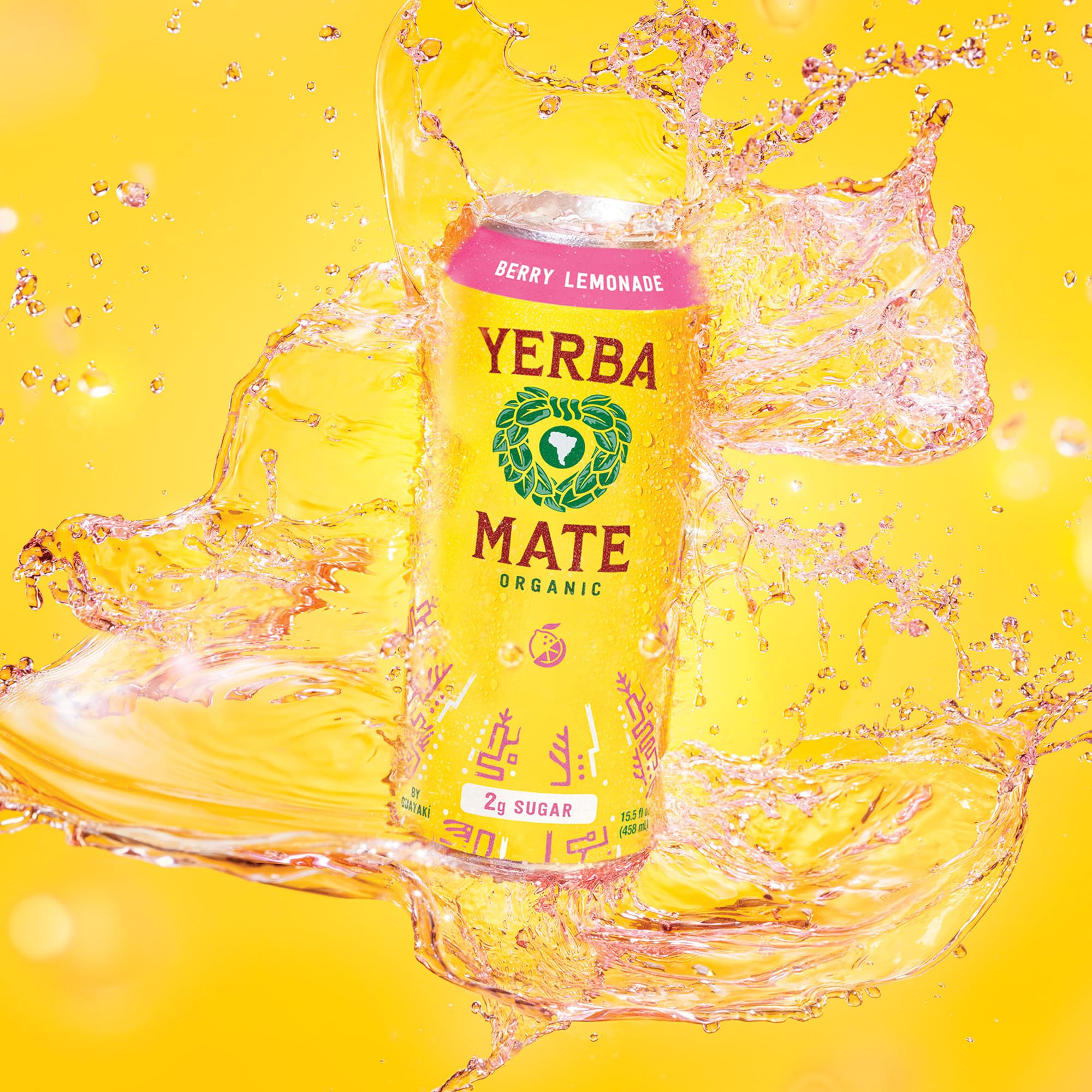 Yerba Madre Organic Yerba Mate, Enlighten Mint, 150mg Natural Caffeine, Energy Drink Alternative, No Jitters or Crash, 15.5 Oz Cans (Pack of 12)