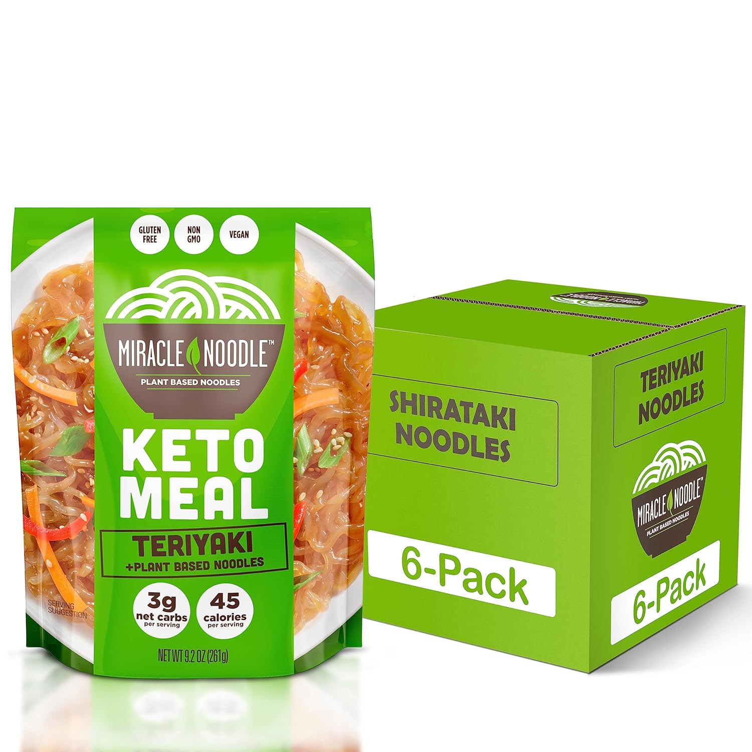 Miracle Noodle Ready to Eat Variety Pack, 7 Oz (Pack of 8), Angel Hair, Fettuccine, Spaghetti & Rice, Plant Based Shirataki Konjac Noodles, 5 Calories, Low Carb, Keto, Gluten-Free