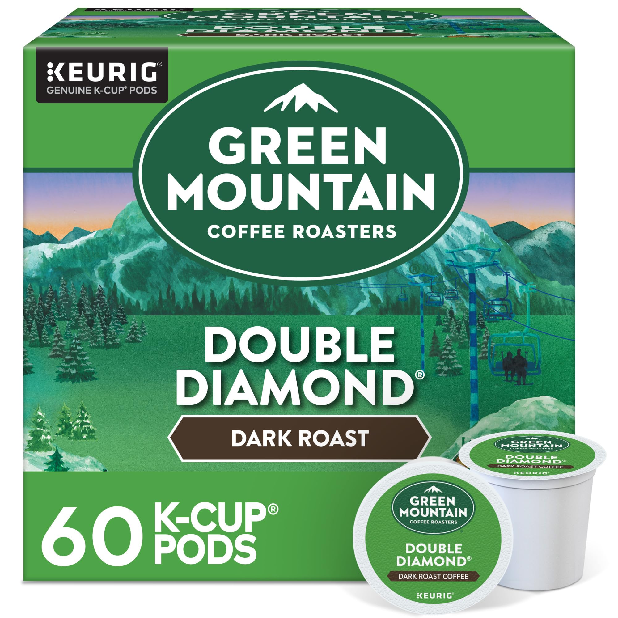 Green Mountain Coffee Roasters Dark Magic Keurig Single-Serve K-Cup Pods, Dark Roast Coffee, 72 Count