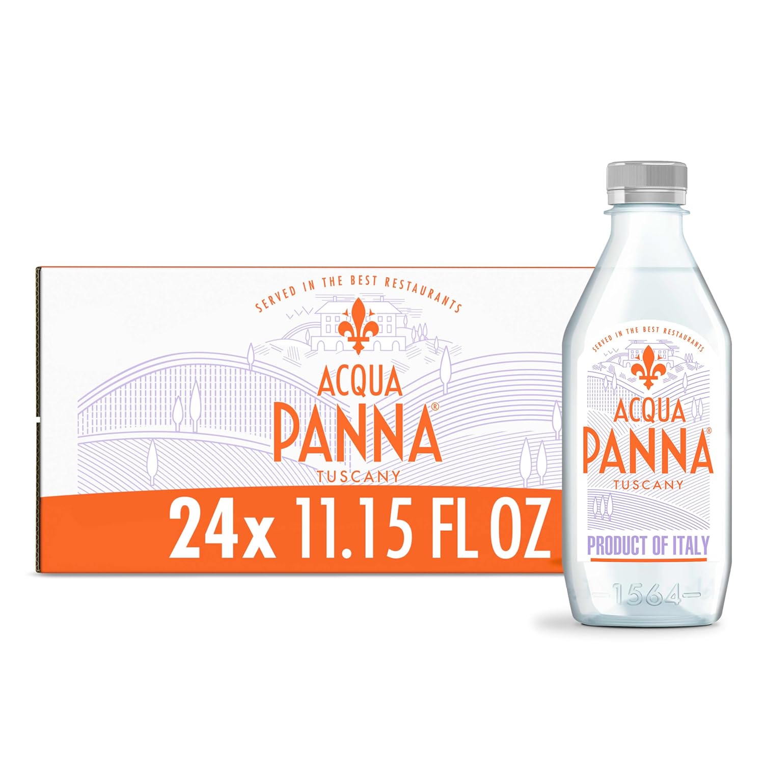 Acqua Panna Natural Spring Water, 16.9 Fl Oz (Pack of 15) Plastic Water Bottles