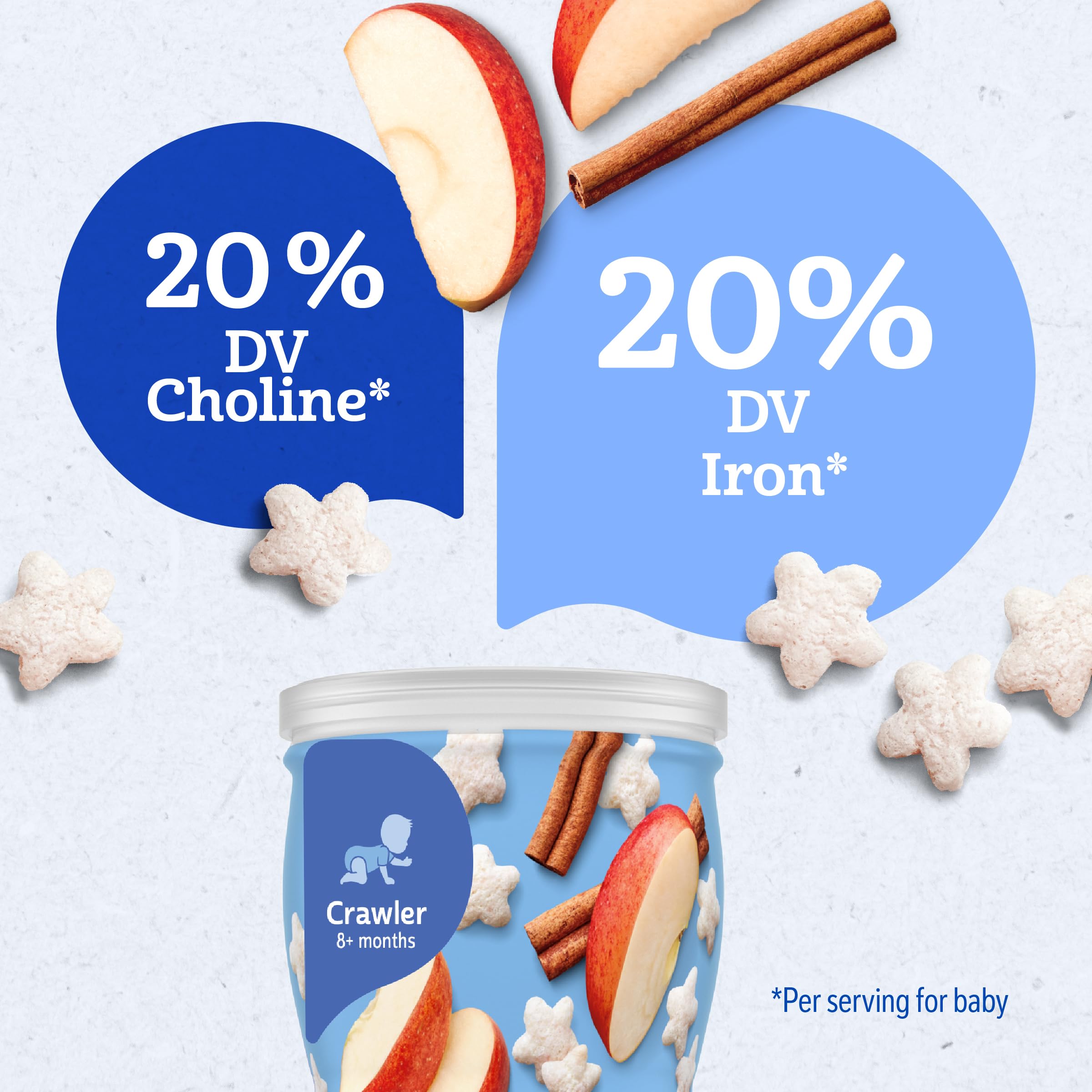 Gerber Baby Snacks Puffs, Blueberry, 1.48 Ounce (Pack of 6)