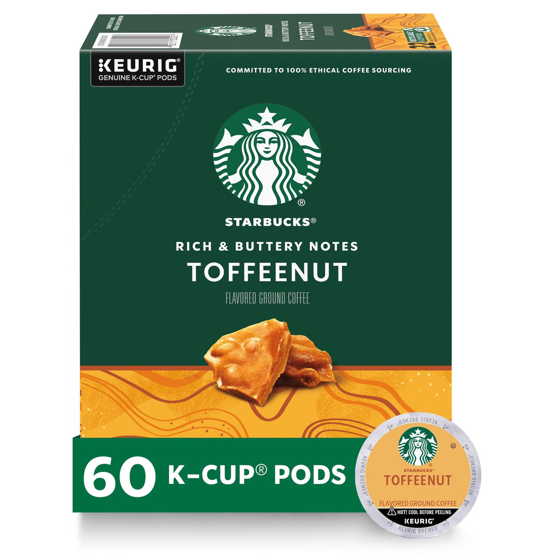 Starbucks K-Cup Coffee Pods, Medium Roast Hot or Iced Coffee, Pike Place Roast, 96 Keurig Pods