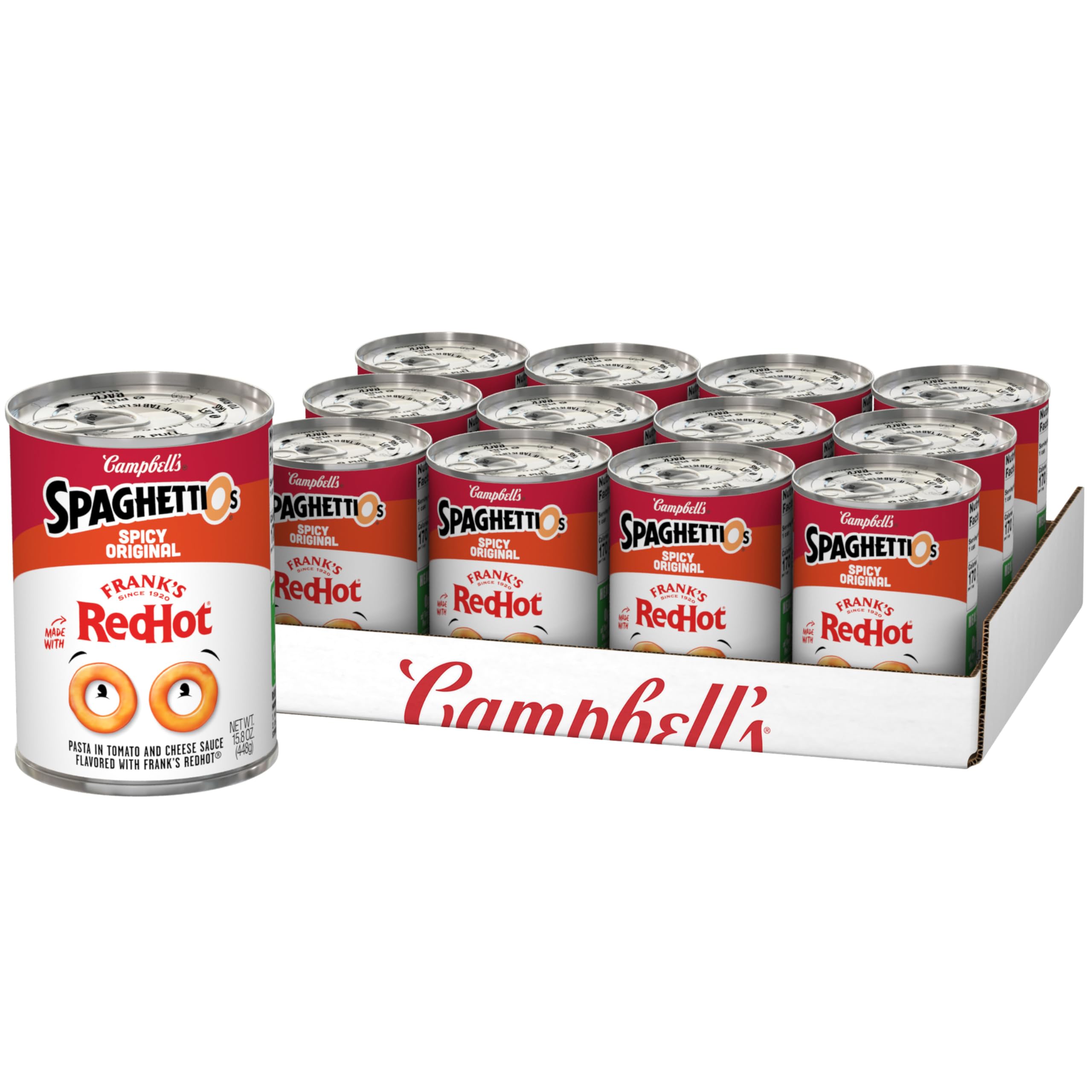 SpaghettiOs Canned Pasta with Meatballs, 15.6 oz Can (12 Pack)