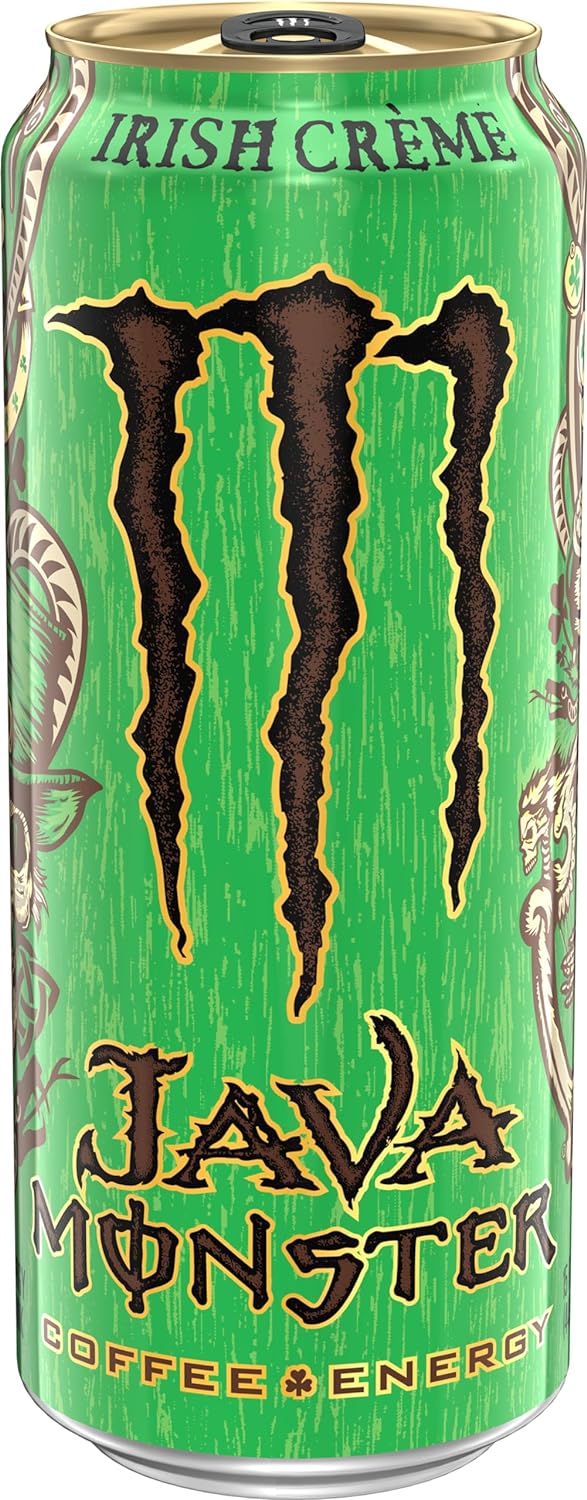 Java Monster Irish Crème, Coffee + Energy Drink, 15 Ounce | Pack of 12