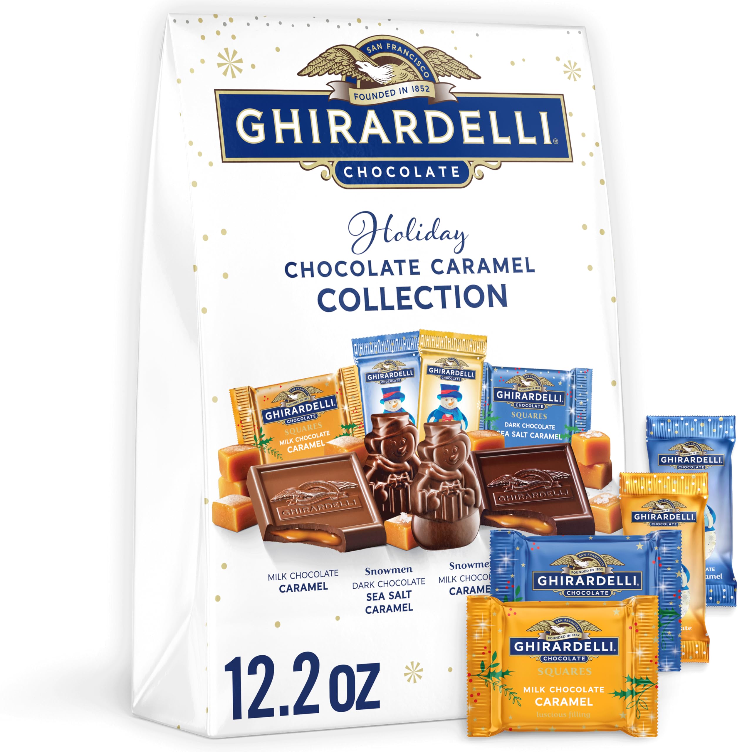 GHIRARDELLI Premium Chocolate Assortment SQUARES Gift Box, 29.6 oz