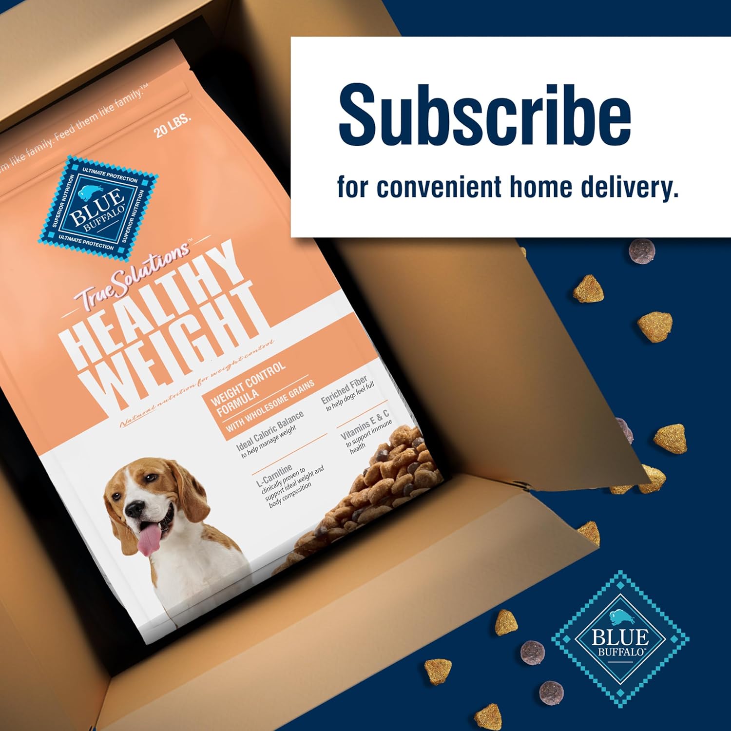 Blue Buffalo True Solutions Weight Control Natural Dry Dog Food for Adult Dogs, Chicken, 24-lb. Bag