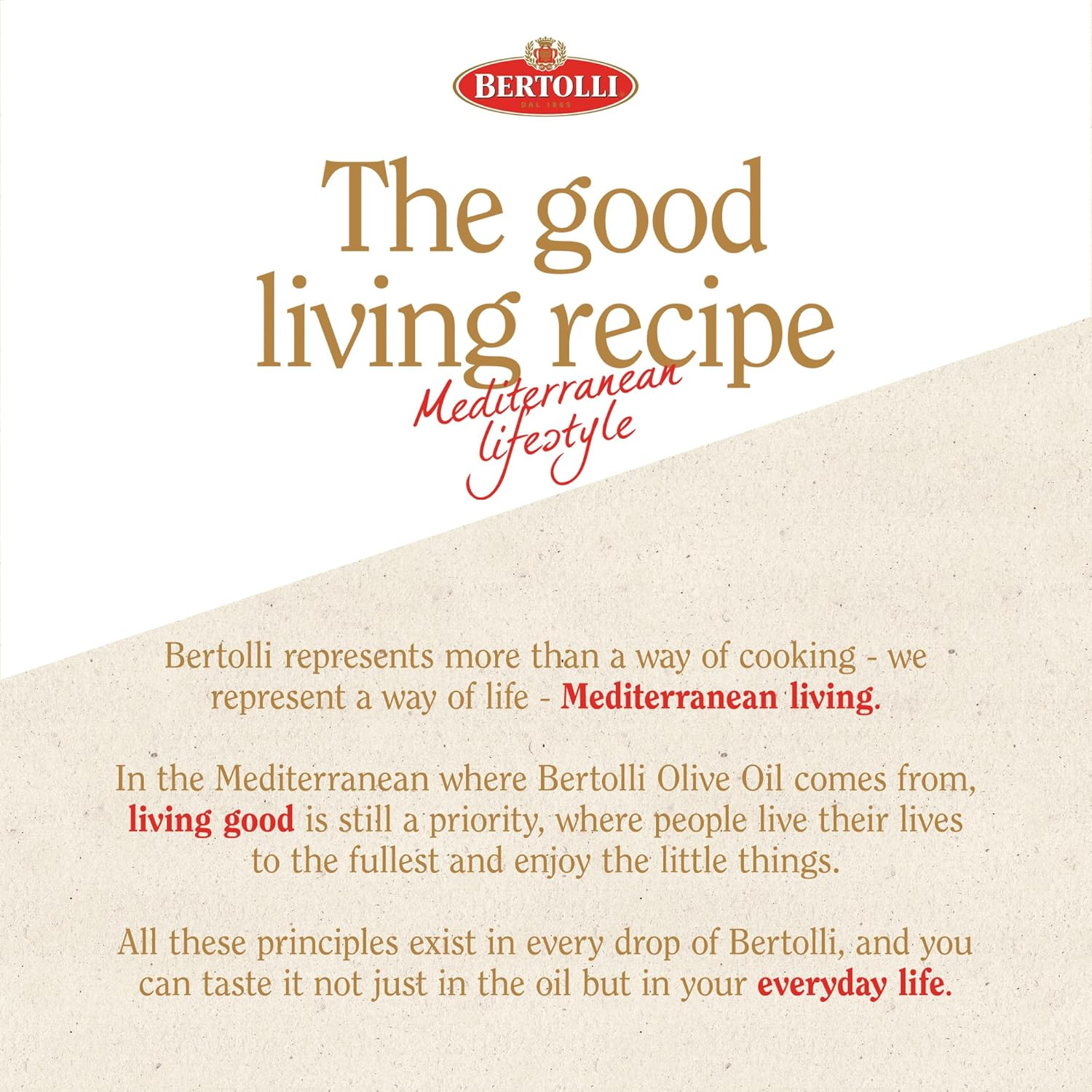 BERTOLLI RICH EXTRA VIRGIN OLIVE OIL 101 OZ (3L)