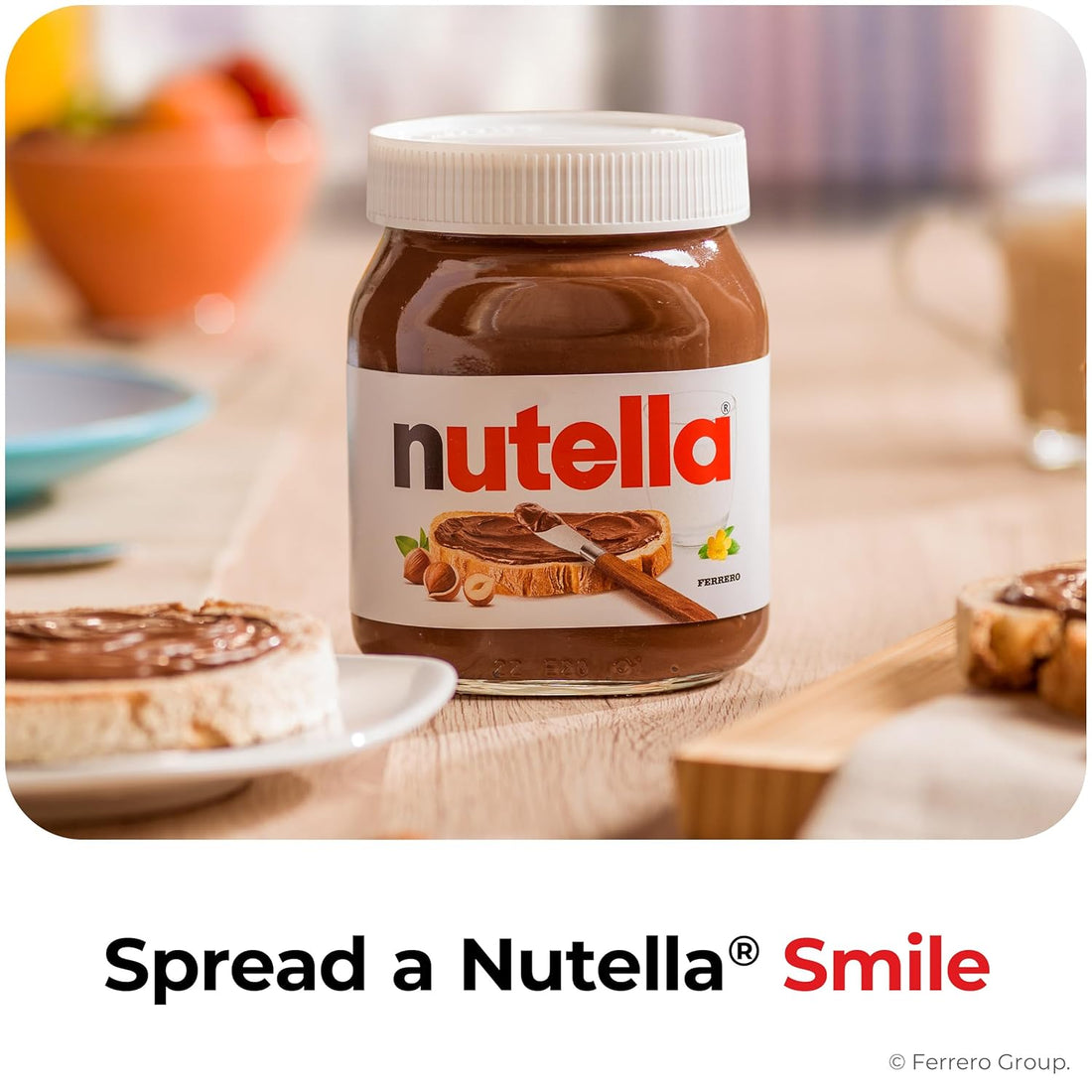 Nutella Hazelnut Spread with Cocoa for Breakfast, Bulk 120 Pack Mini Cups, 0.52 oz Each, Holiday Baking and Desserts