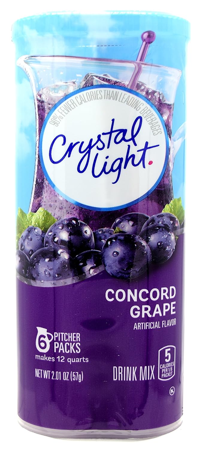 Crystal Light Pink Lemonade Drink Mix (8-Quart), 1.9-Ounce Canisters (Pack of 4)