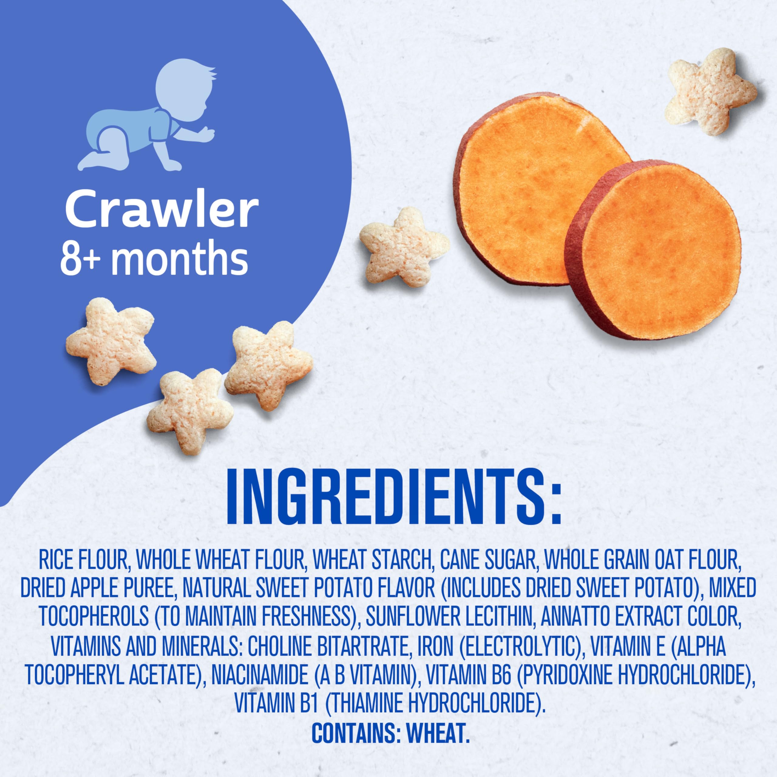 Gerber Baby Snacks Puffs, Blueberry, 1.48 Ounce (Pack of 6)