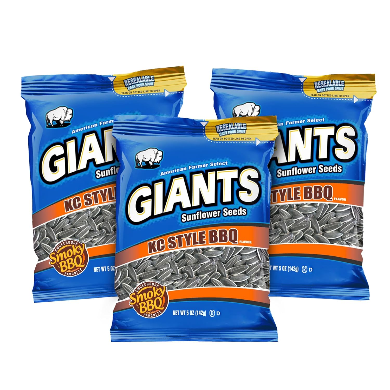 GIANTS Original Sunflower Seeds - Sunflower Seeds to Eat, Sunflower Seeds Bulk, Lightly Salted Sunflower Seeds for Eating, High Protein Snack - 5.75 oz Resealable Bags (Case of 12)