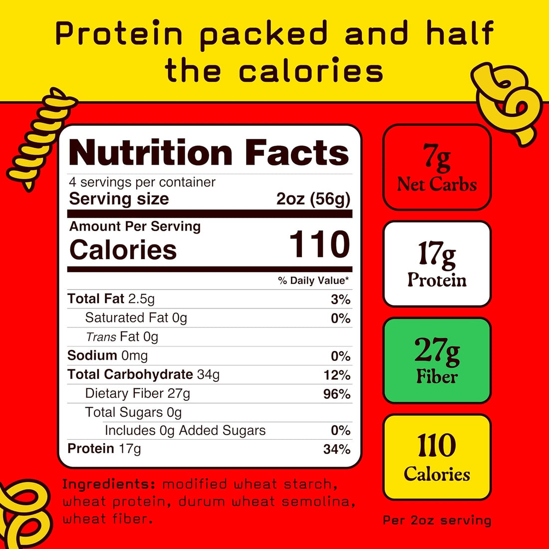 High Protein, Low Carb Pasta Variety | Penne, Rotini, Elbow Macaroni with 17g Protein, 7g Carbs | Healthy, Keto Pasta Made in Italy | 3-Pack, 8oz - Pete’s Pasta