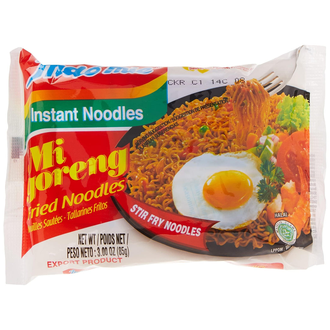 Indomie Mi Goreng Instant Stir Fry Noodles, Halal Certified, Original Flavor (Pack of 30)