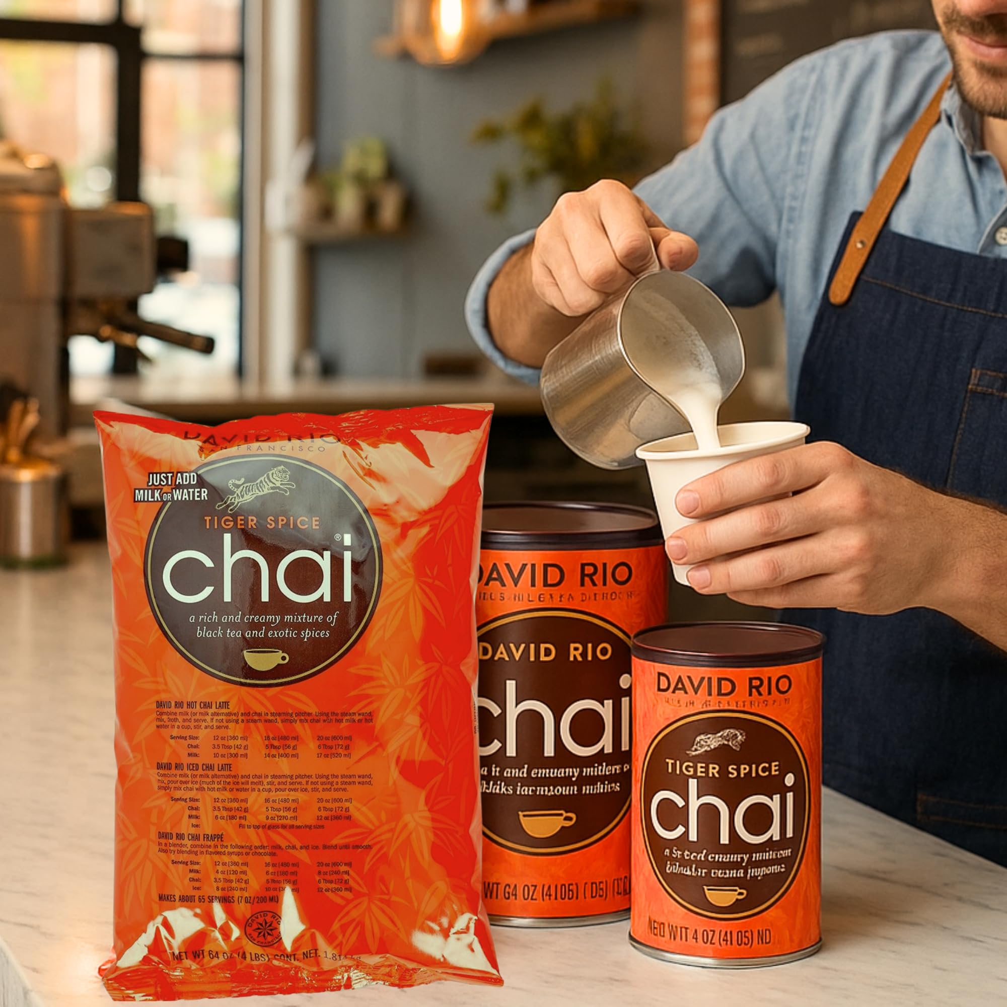 David Rio Food Service Bag Tiger Spice Chai, 1 Pack (1 x 1.8 kg)