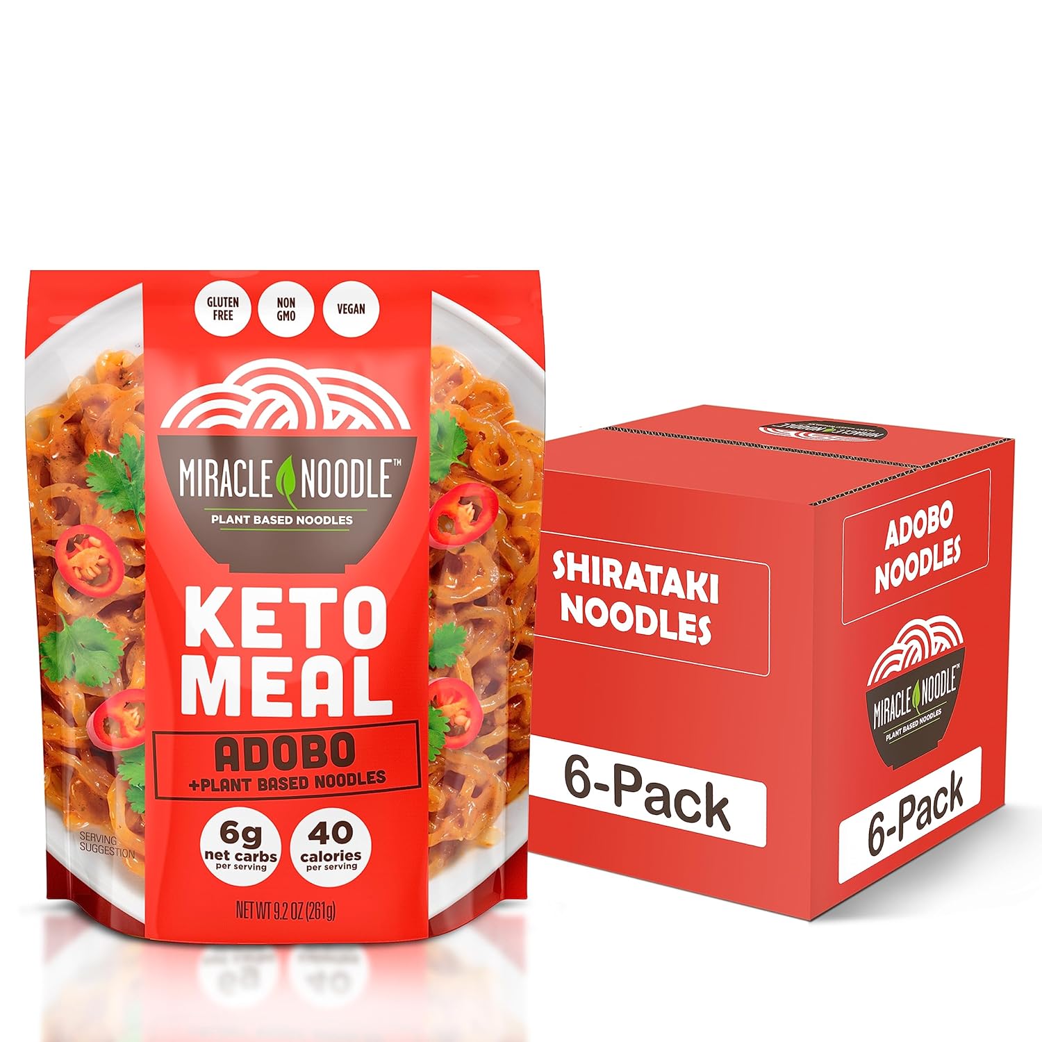 Miracle Noodle Ready to Eat Variety Pack, 7 Oz (Pack of 8), Angel Hair, Fettuccine, Spaghetti & Rice, Plant Based Shirataki Konjac Noodles, 5 Calories, Low Carb, Keto, Gluten-Free