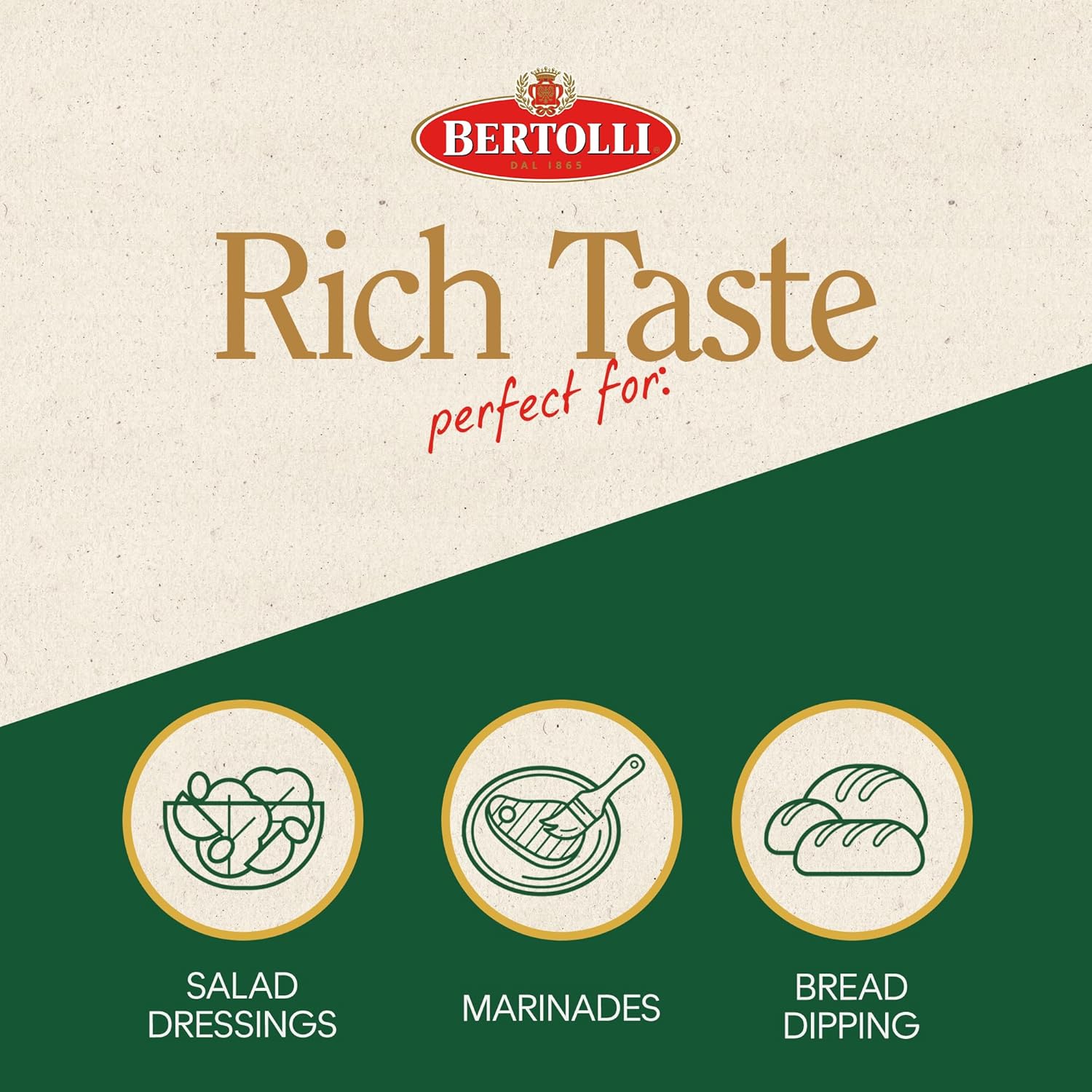 BERTOLLI RICH EXTRA VIRGIN OLIVE OIL 101 OZ (3L)