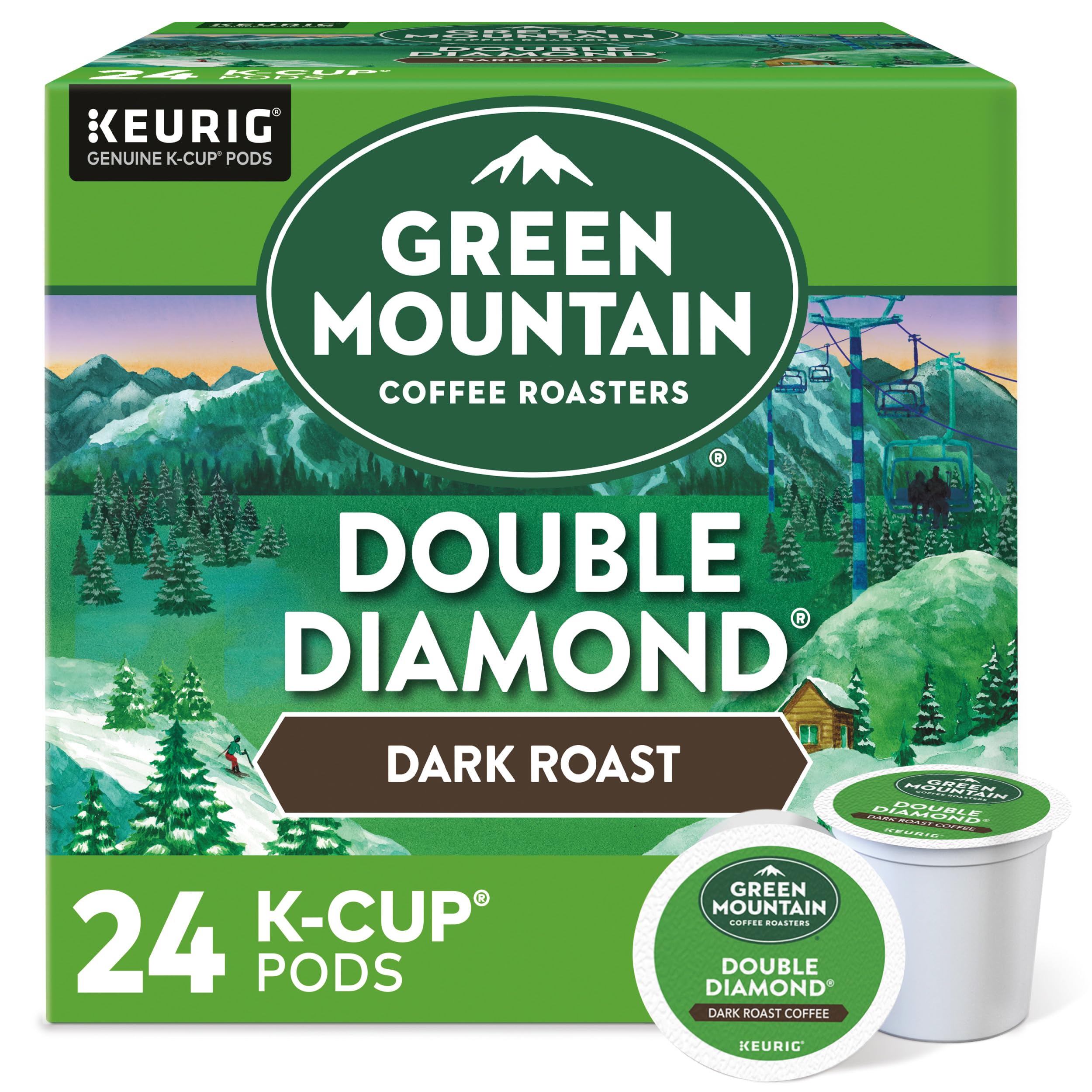 Green Mountain Coffee Roasters Dark Magic Keurig Single-Serve K-Cup Pods, Dark Roast Coffee, 72 Count