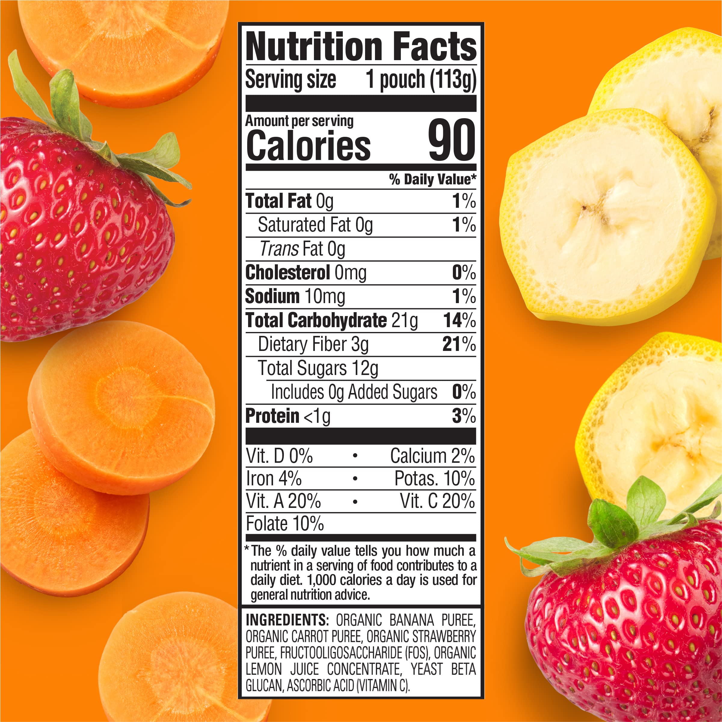 HAPPYTOT Organics Stage 4 Baby Food Pouches, Gluten Free, Vegan Snack, Super Bellies, Fruit & Veggie Puree, Variety Pack, 4 Ounce (Pack of 16), Amazon Exclusive